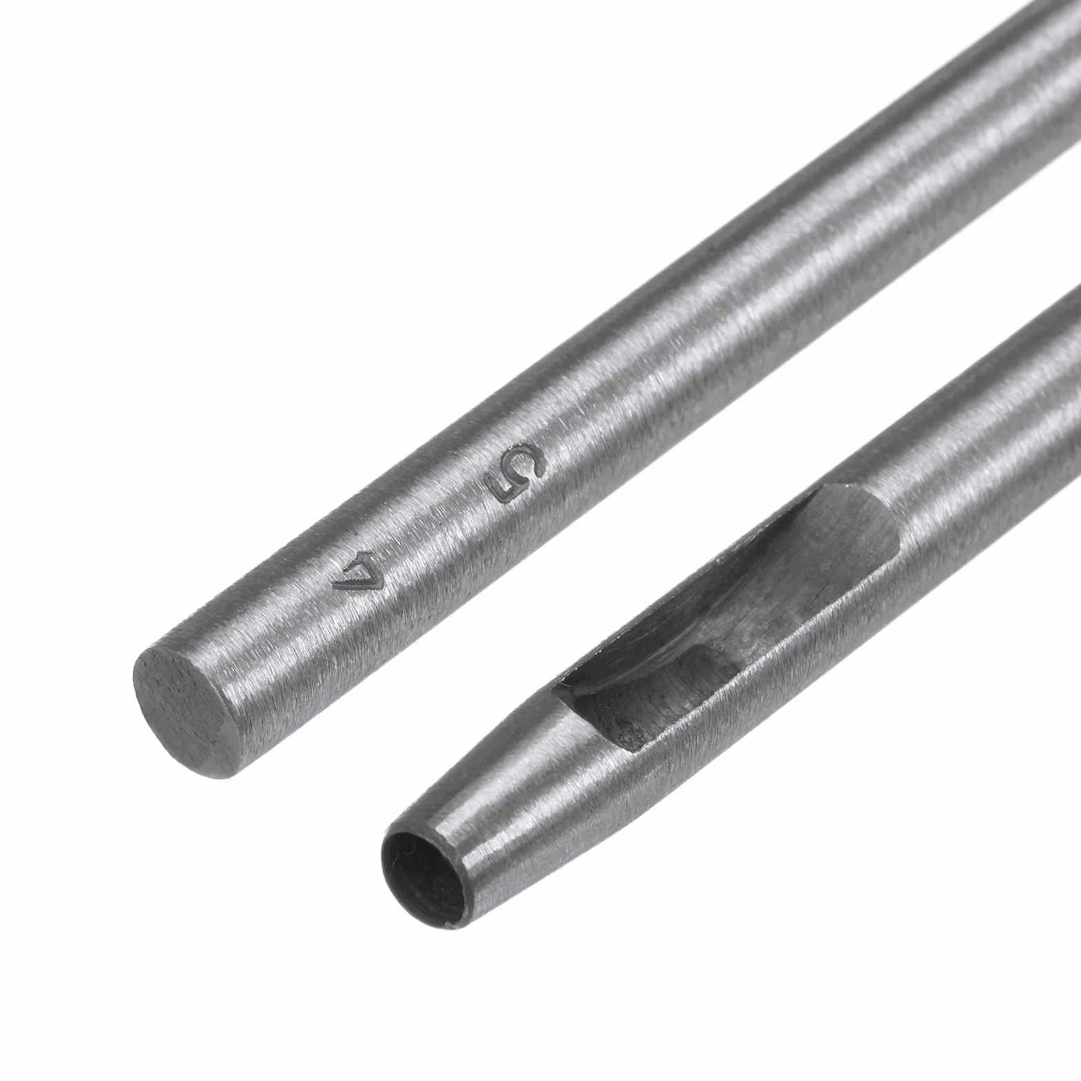 QUARKZMAN Dziurkacz do skóry 4,5 mm narzędzie do dziurkowania okrągłe otwory pasek ze stali węglowej pojedynczy stempel do cięcia pasków do zegarka rzemiosło skóra guma papier tkanina