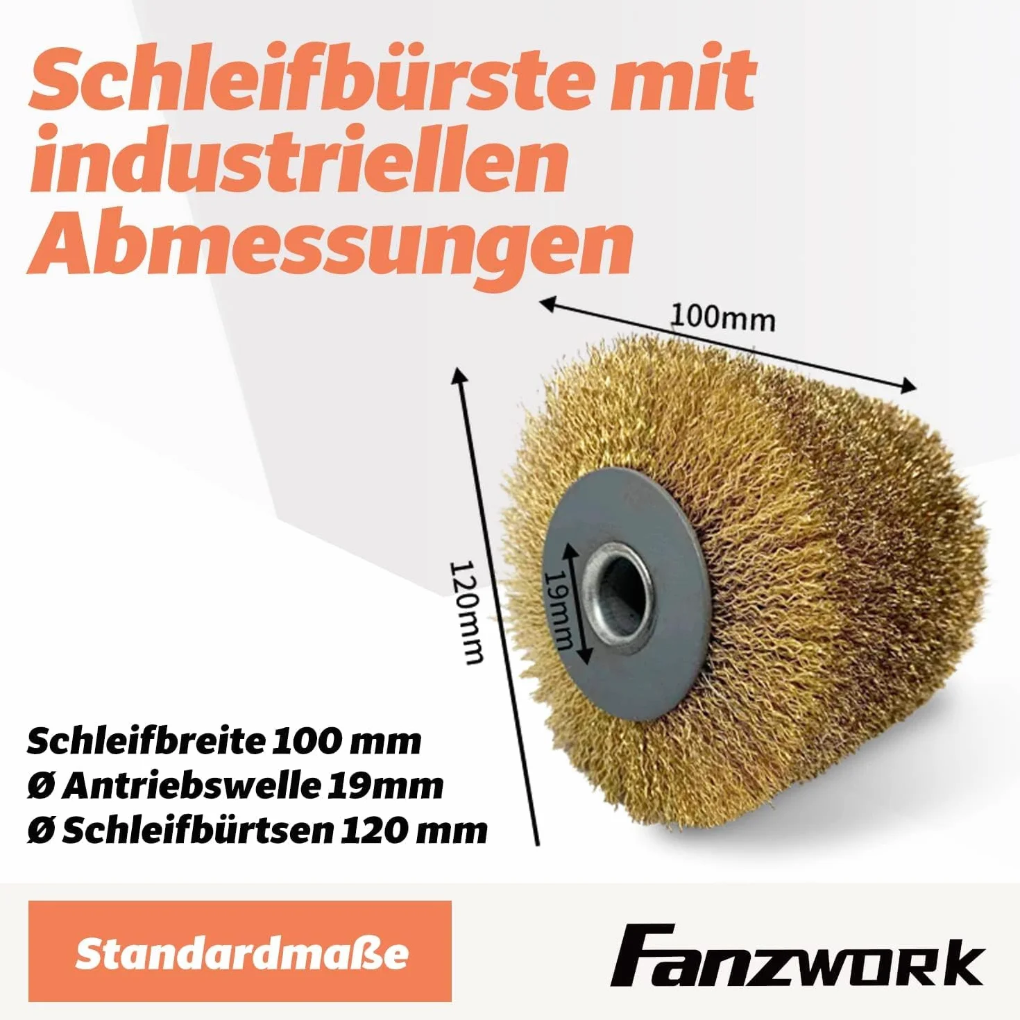 FANZWORK V2 Maszyna satynowa 1500 W z przyłączem odkurzacza, regulacją prędkości