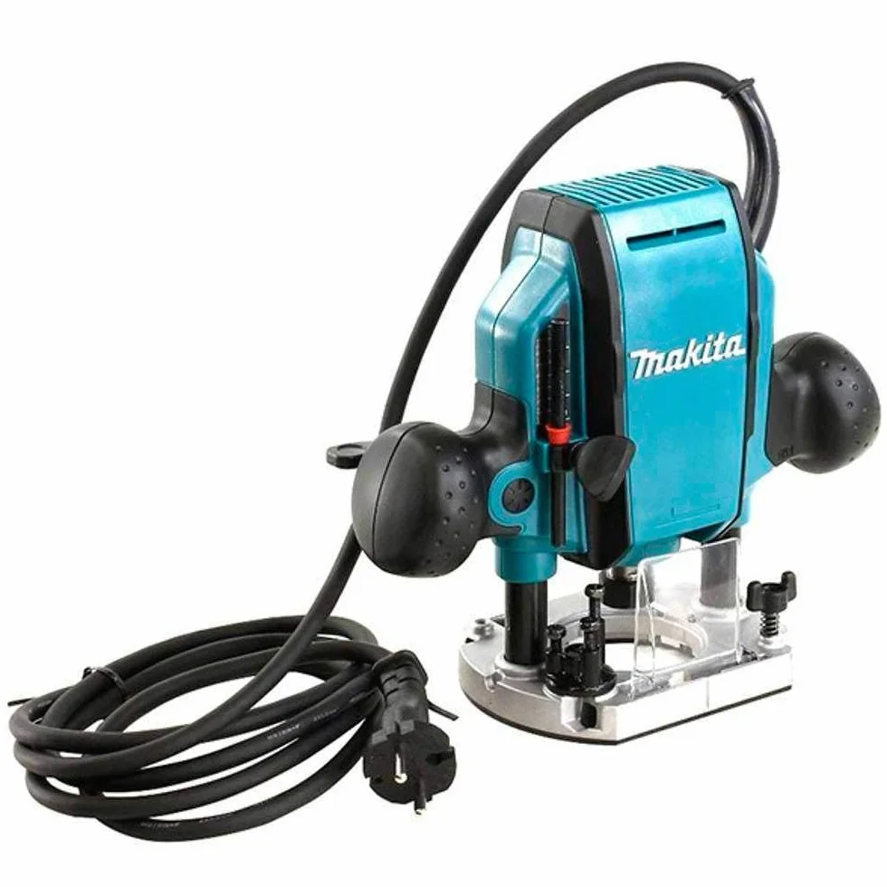Makita Rp0900 Frezarka Górnowrzecionowa, 900 W, 230 V, Czarny/Niebieski, 35 mm