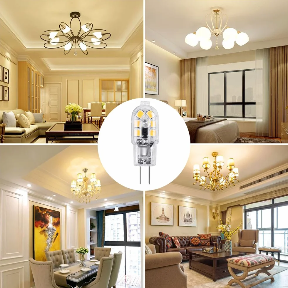 Vicloon G4 LED-lamp 10-pack warm wit 2W 130lm 12V AC/DC 3000K 360°
