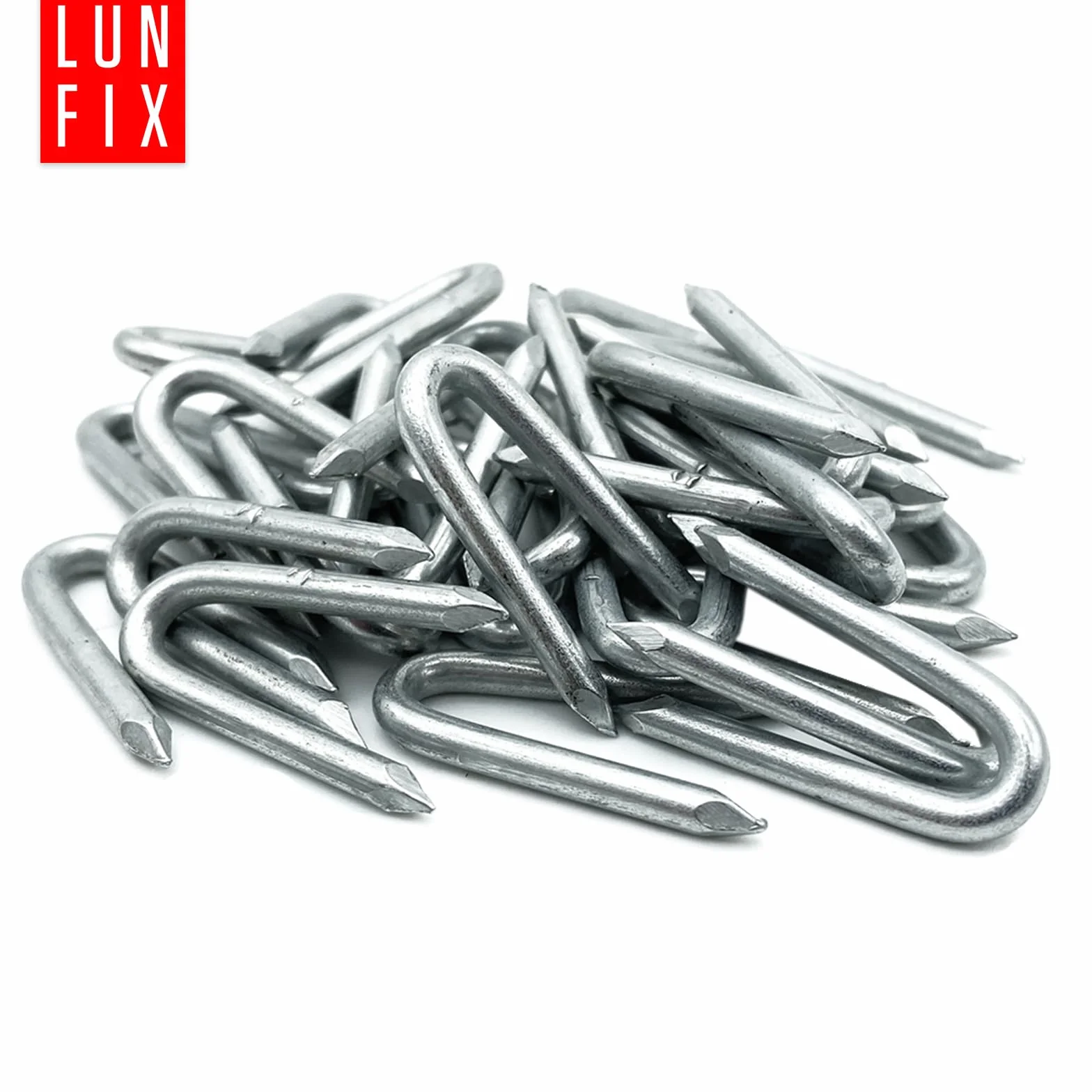 Zszywki 3x30 mm ocynkowane, gwoździe zszywkowe U Haki gwoździe do budowy ogrodzenia, stalowe zszywki klamry do siatki drucianej, płot z desek, płot przeciwdziki, mocowanie płotu 1 kg (ok. 305