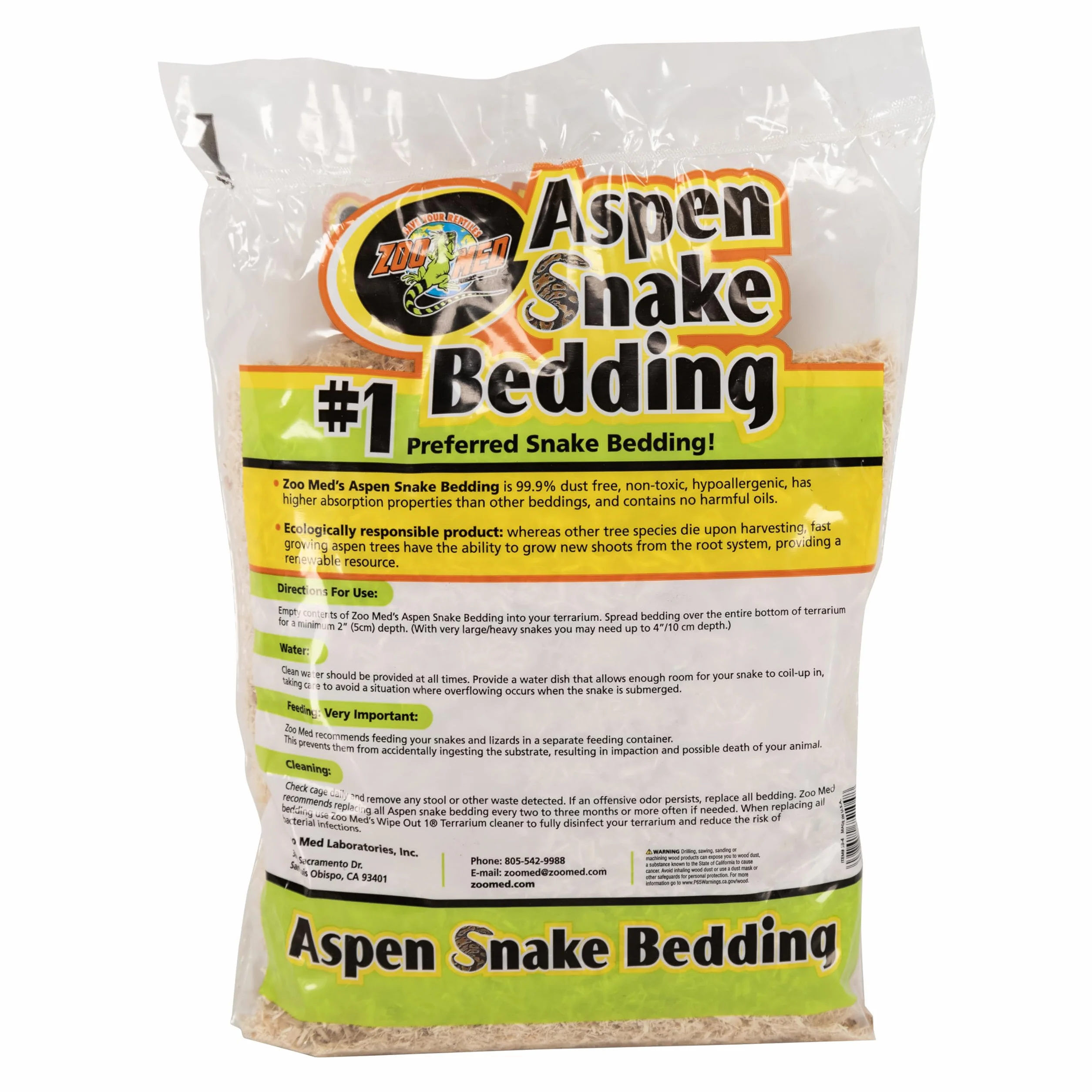 Zoo Med Aspen Snake Bedding Ściółka dla Węży, 4.4 l