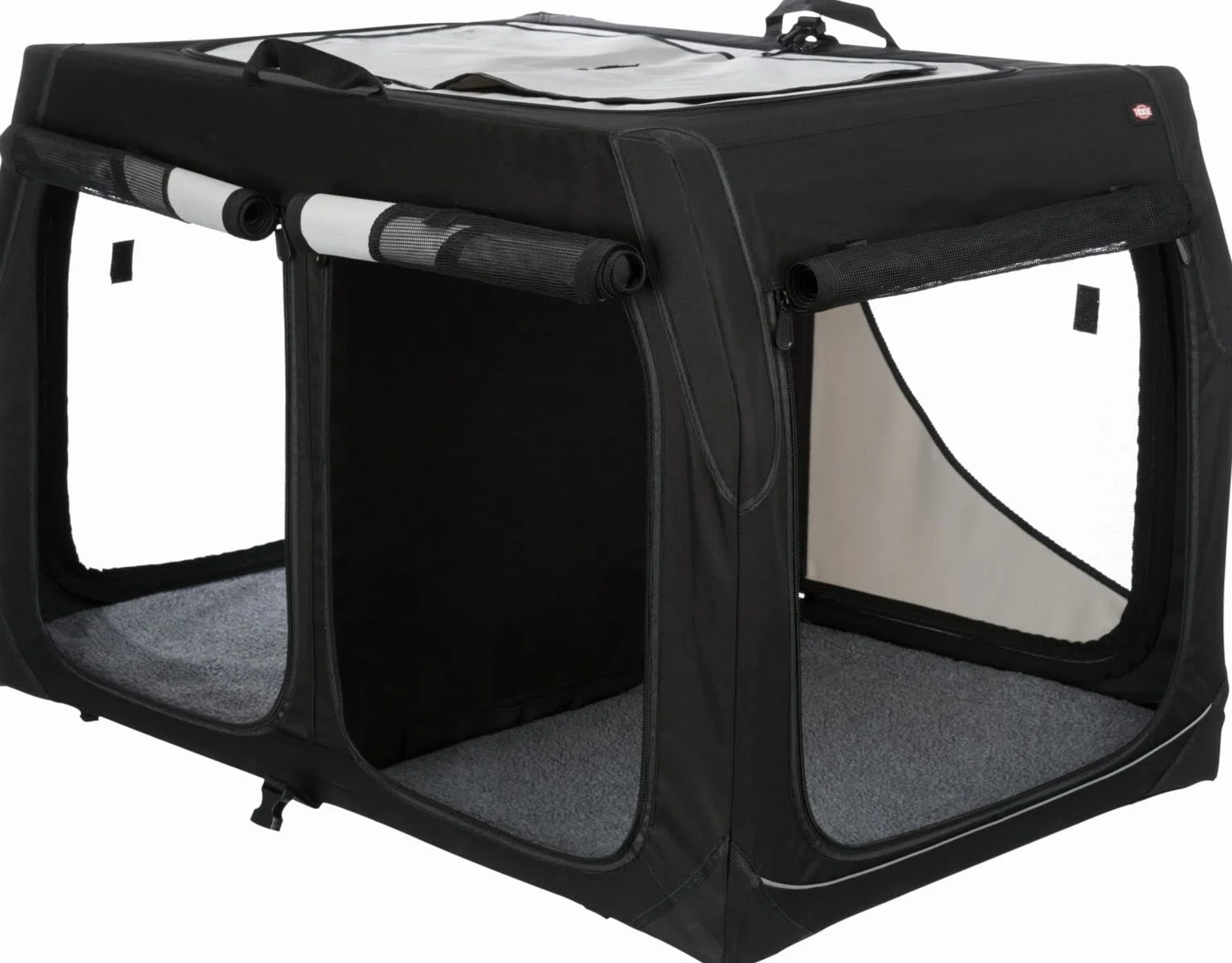 Trixie Vario Double Tour skrzynka transportowa, 95 x 69 x 61 cm, 57 cm, czarna/szara