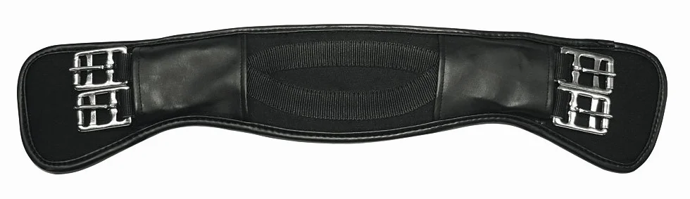 Kerbl Pas podsiodłowy krótki pas anatomiczny kształt, 70 cm, 32445, czarny
