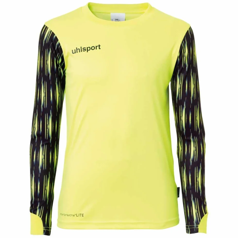 uhlsport GOALKEEPER SET Junior, młodzieżowy bramkarz, zestaw do piłki nożnej, wyściełanej koszulki i spodni, kompletny zestaw dla młodzieży Mężczyźni Uhlsport Reaction Goalkeeper Set Junior