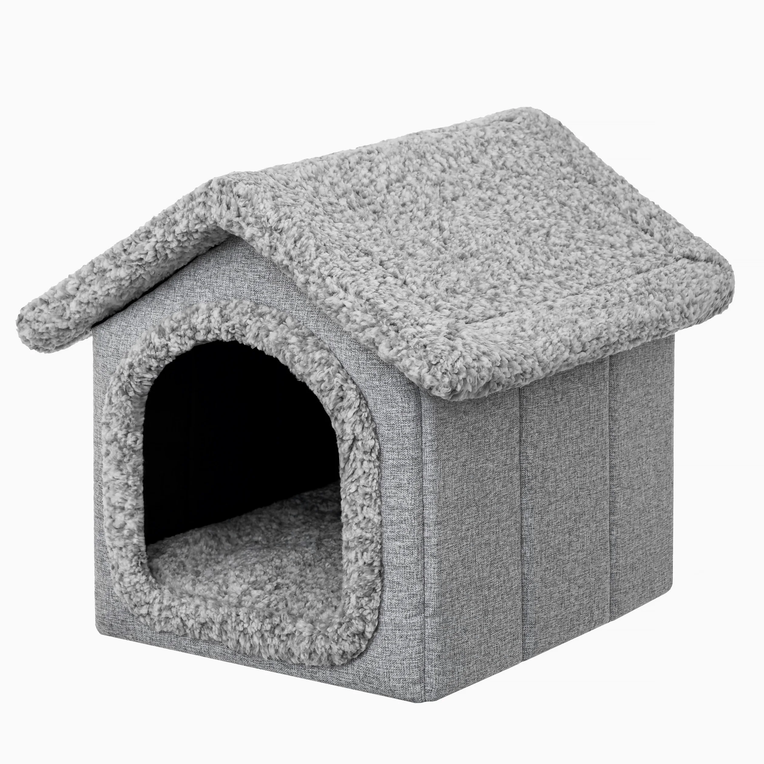 DOGGY Domek dla psa 46 x 52 x 53 cm szary