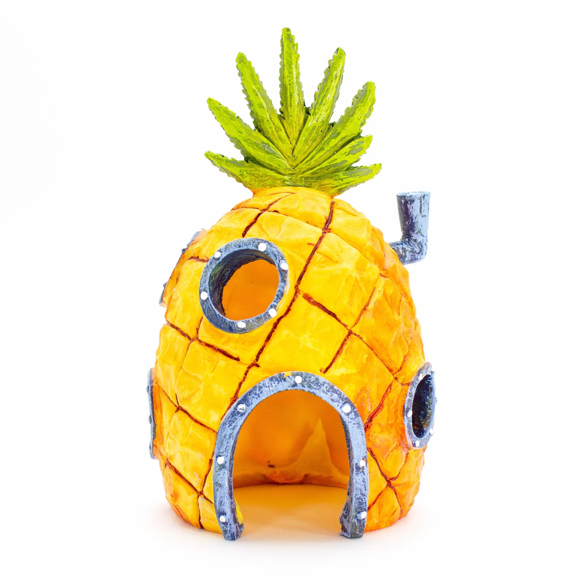 Penn-Plax Figurka z żywicy Spongebob Squarepants® Dekoracje do akwarium Ananas Skalmar Home Crusty Krab