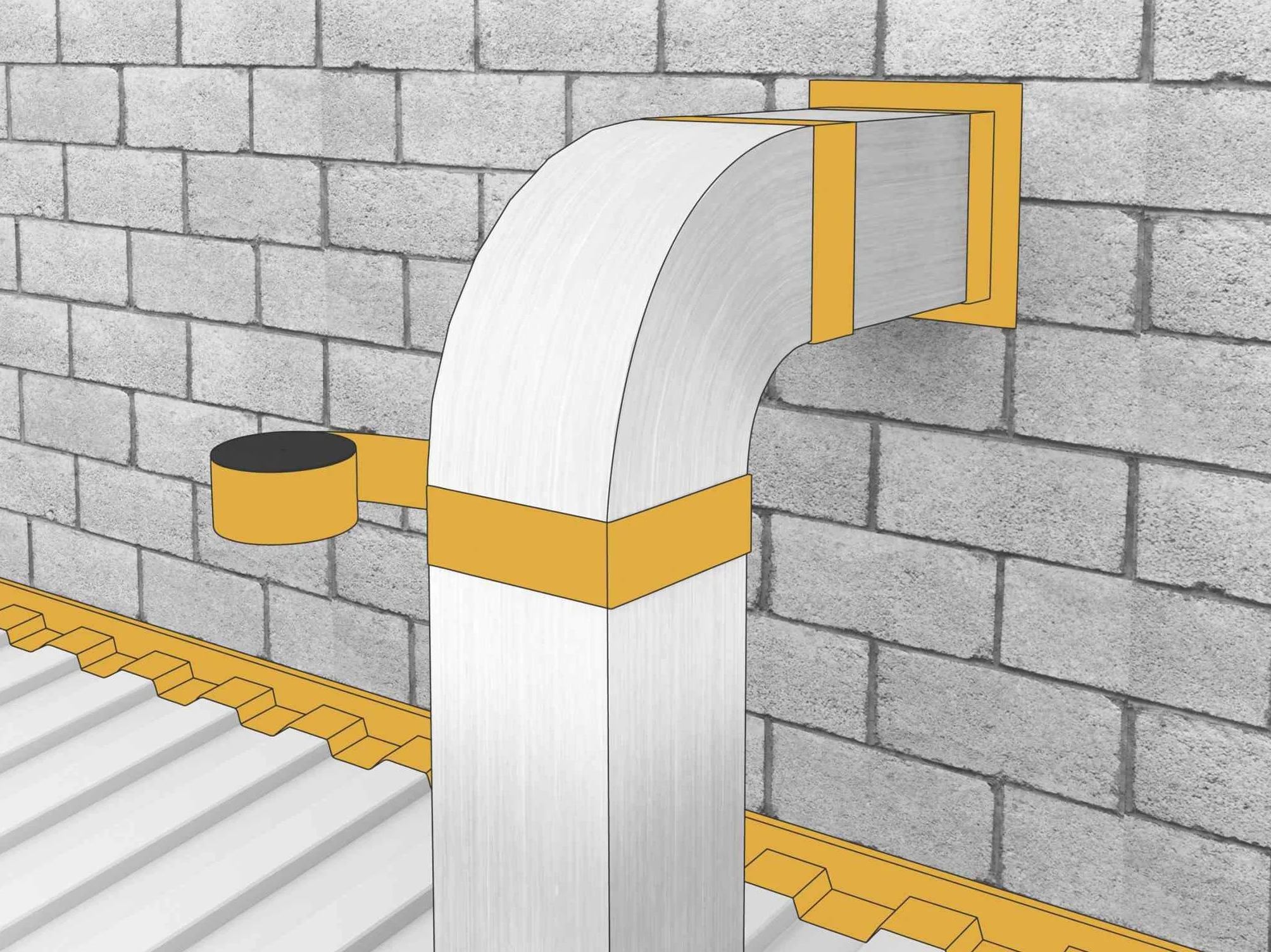 Sika Multiseal, odporna na rozdarcie samoprzylepna taśma uszczelniająca, 150 mm x 10 m, szara