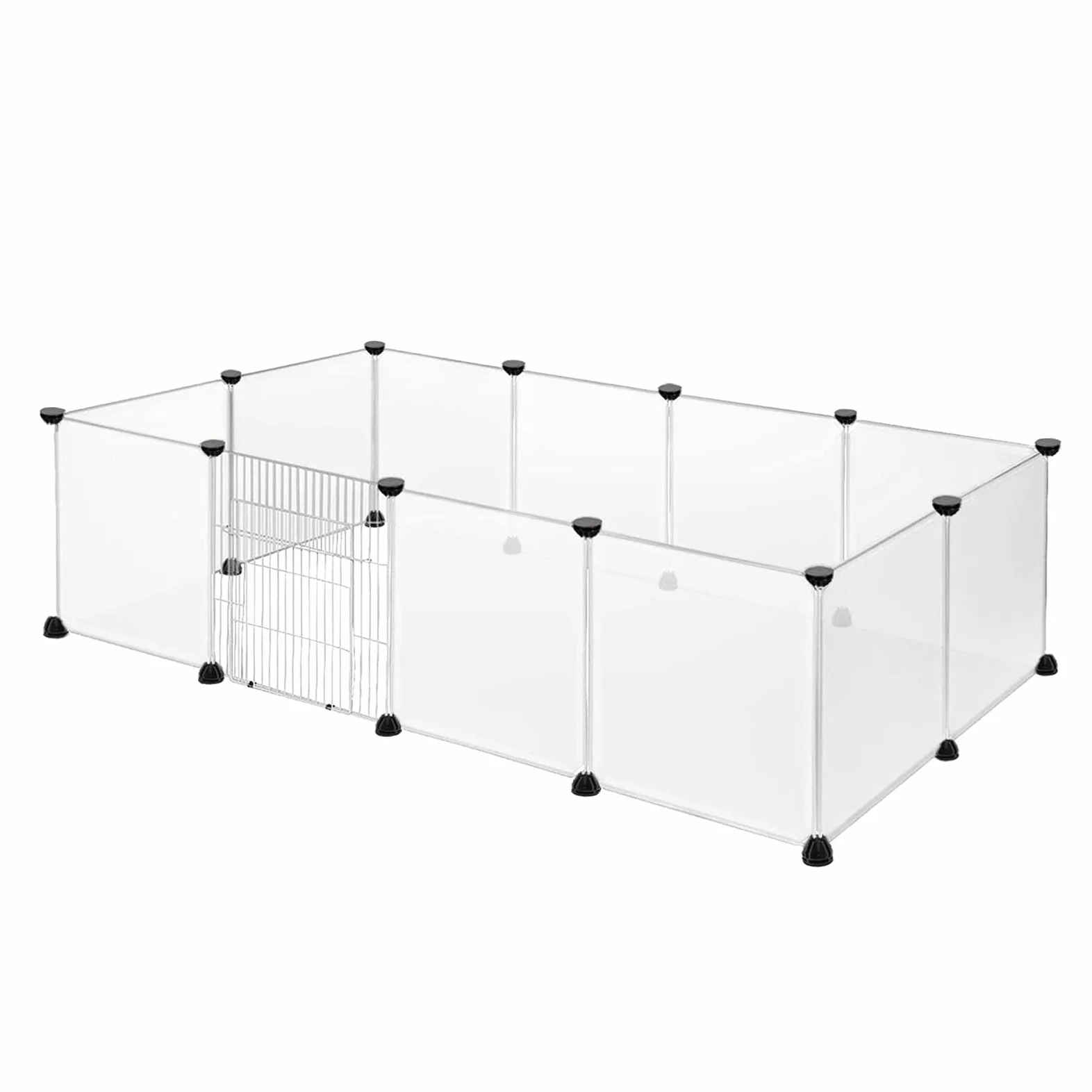 YUENFONG wybieg na zewnątrz dla małych zwierząt 145 x 75 cm z tworzywa sztucznego