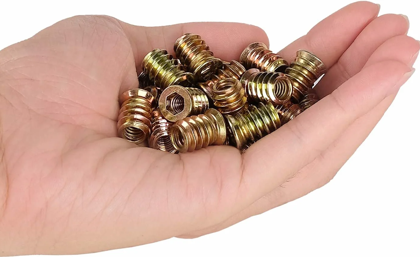 20 szt. Zestaw asortymentów śrub z płaską łbem sześciokątnym, całkowicie gwintowany węglem do mebli drewnianych(M6*10mm)