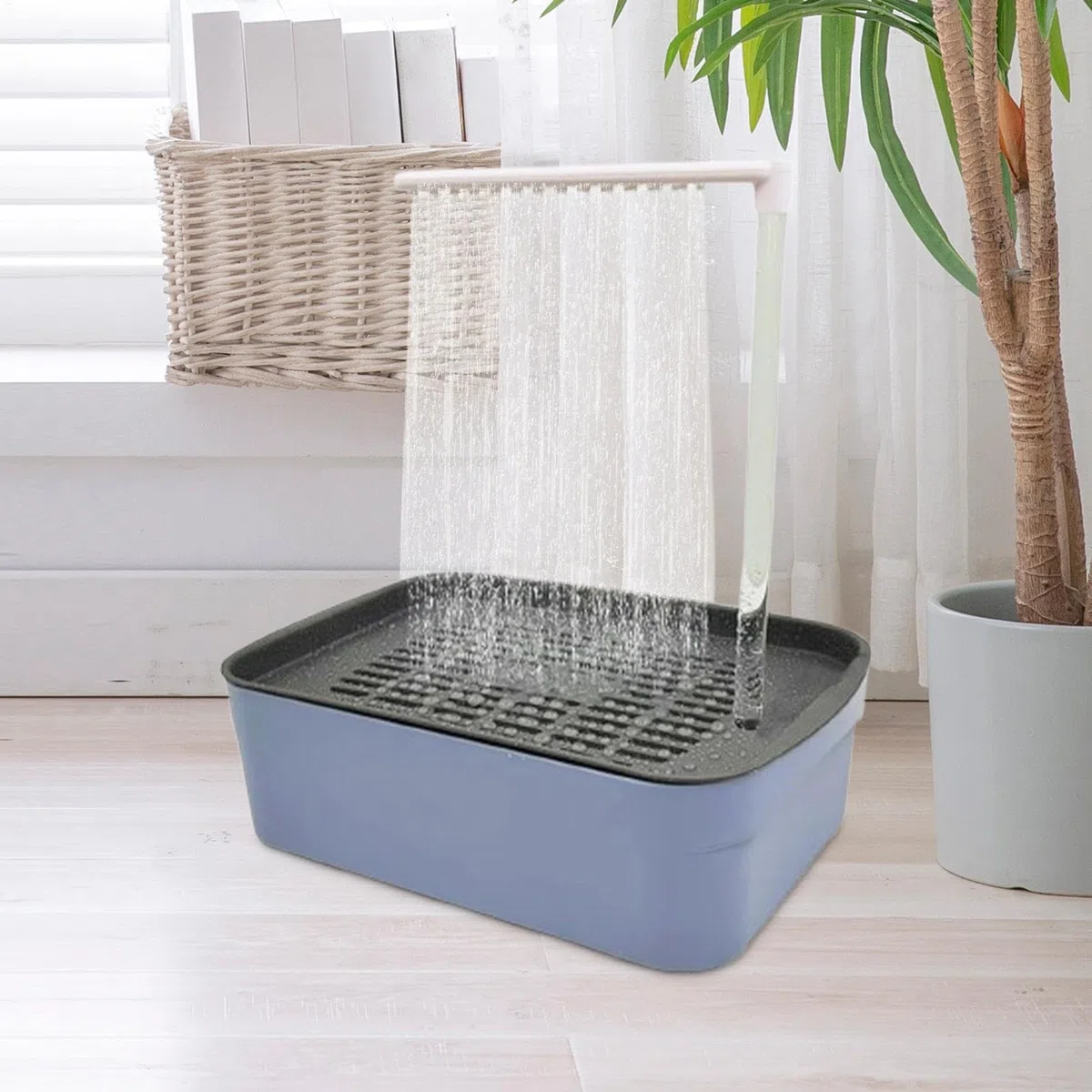 Automatyczna wanna ptaków, Parrot Automatyczna wanna Walka z prysznicem | Parakeet Pet Pool Bay Bathing Box Cicha dla rodzin, miłośnicy