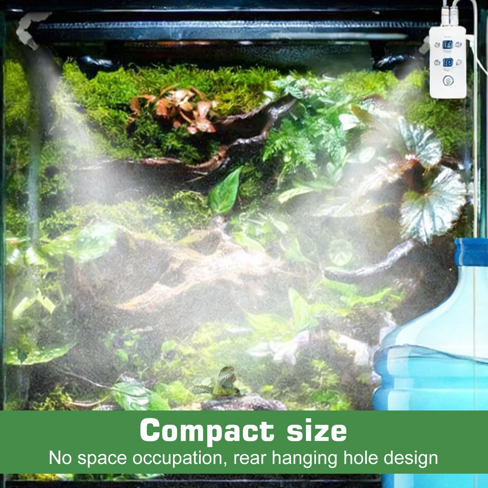 Smart System Nawadniający do Terrarium Nawilżacz Powietrza z Dyszą 360° Timerem dla Gadów