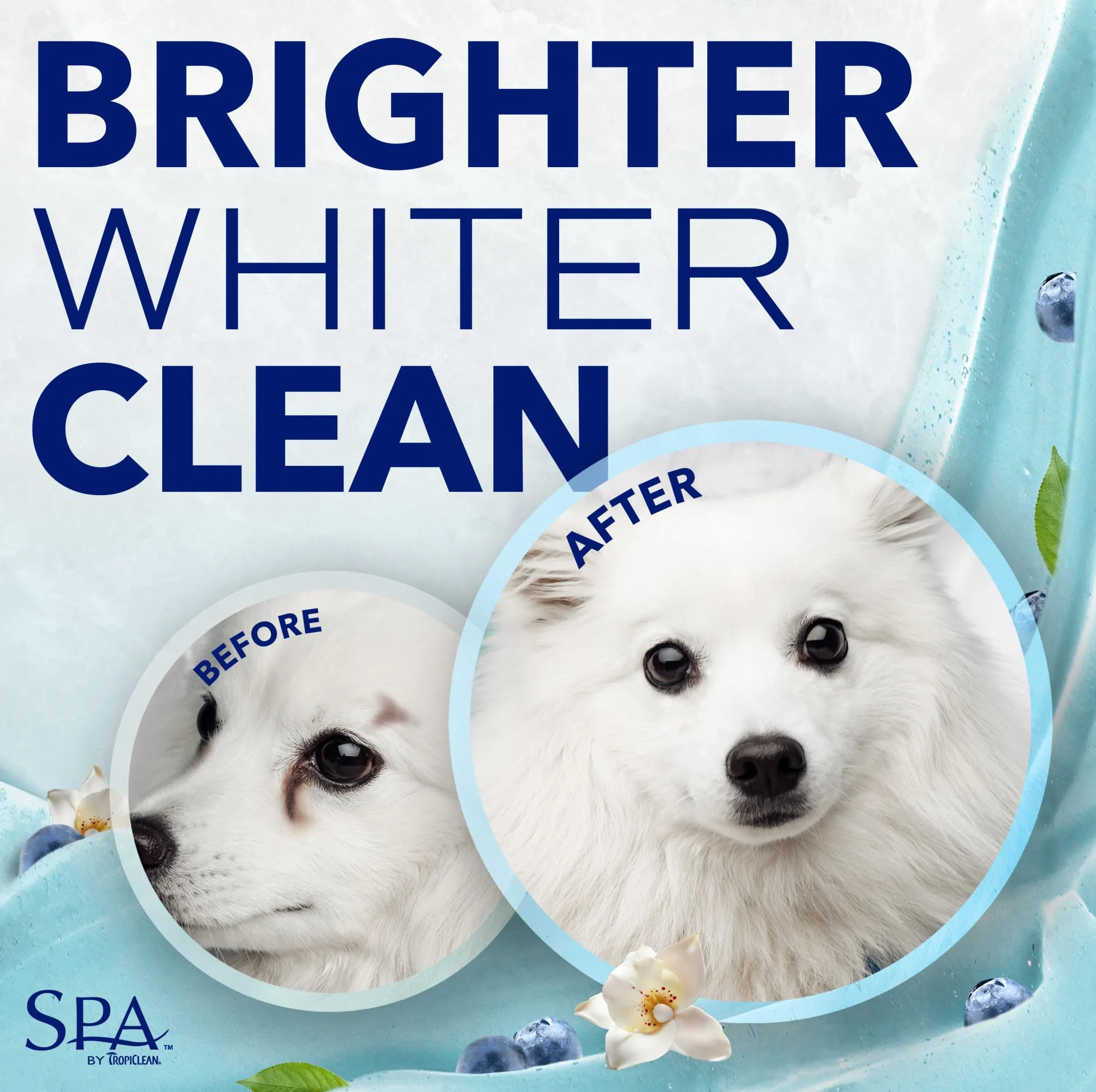 SPA by TropiClean Dog Tear Stain Remover - Oczyszczanie twarzy - Płatki owsiane i jagody - 236 ml