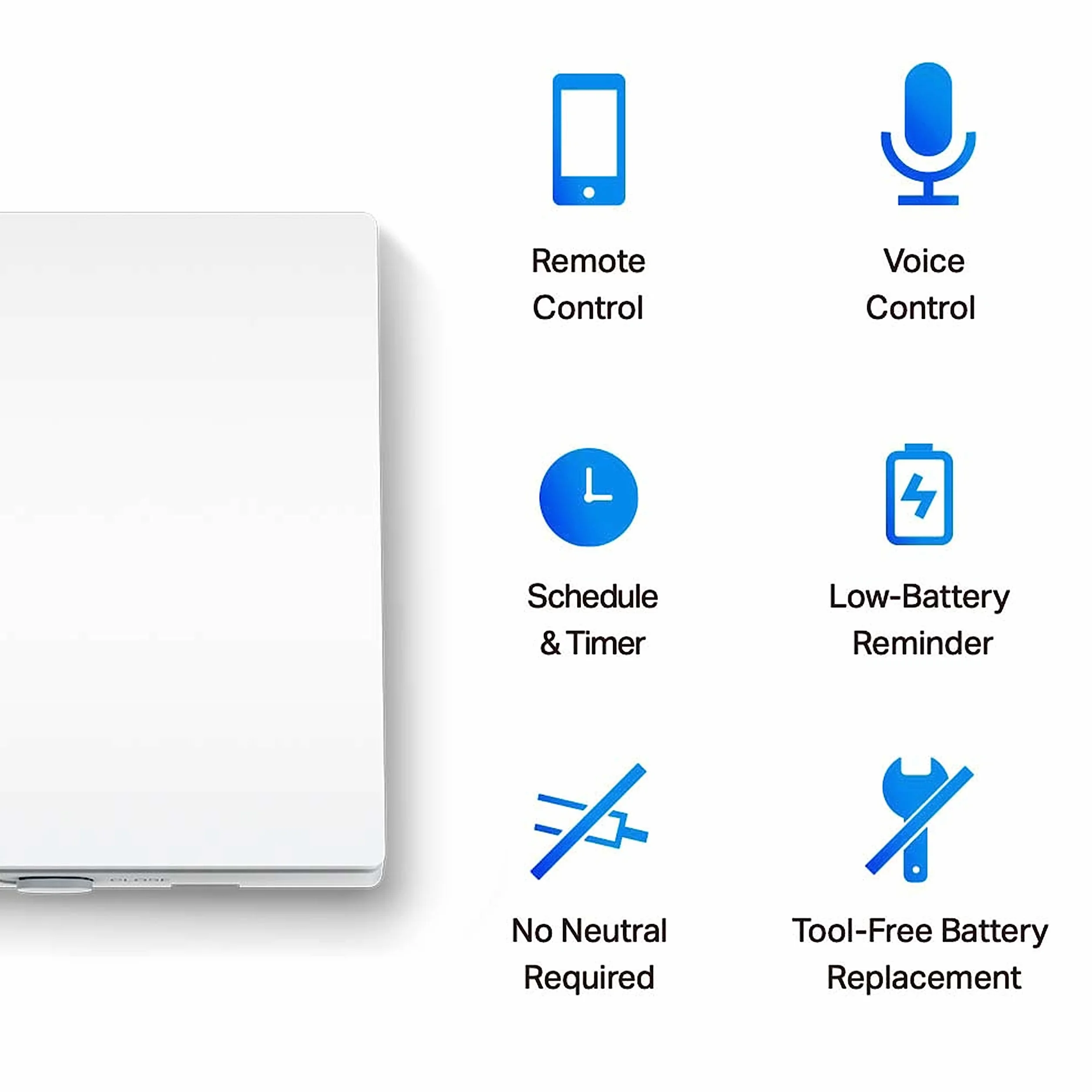 TP-Link Tapo S210 | Inteligentny bezprzewodowy przełącznik jednobiegunowy | Bateria do 5 lat | Instalacja bez okablowania | Kompatybilny z Tapo Smart Actions