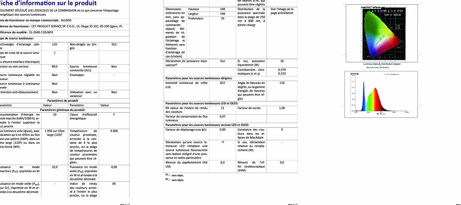ALUSSO 6 sztuk bardzo płaskich, wpuszczanych reflektorów LED, 10 W, 230 V, 700 lm, ciepła biel, 3000 K, głębokość montażu 30 mm, IP44, do łazienki, salonu, kuchni