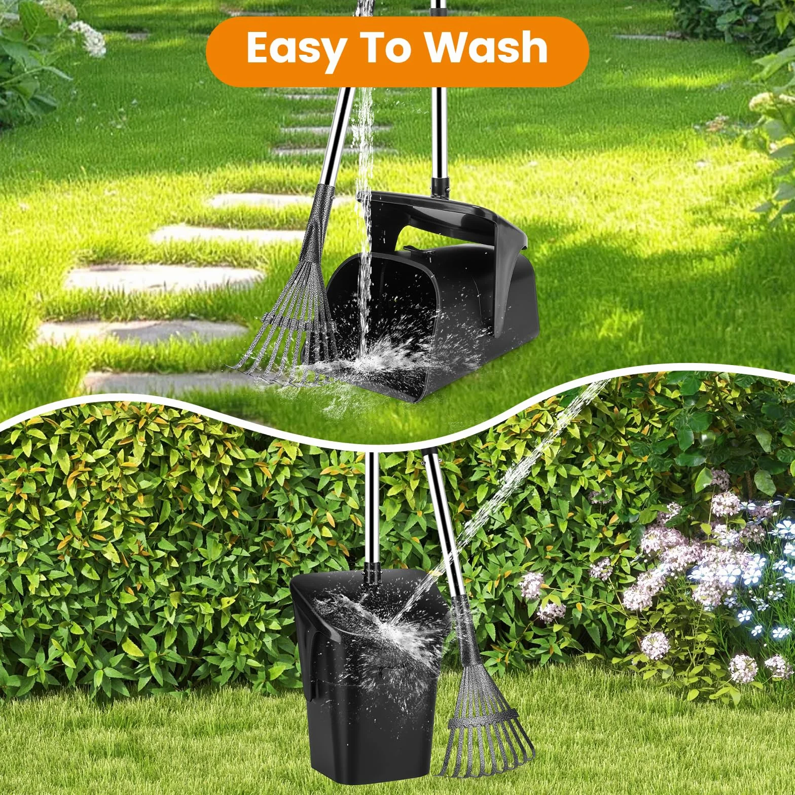HAPPY HACHI Pooper Scooper z pojemnikiem 102 cm obrotowy dla psów