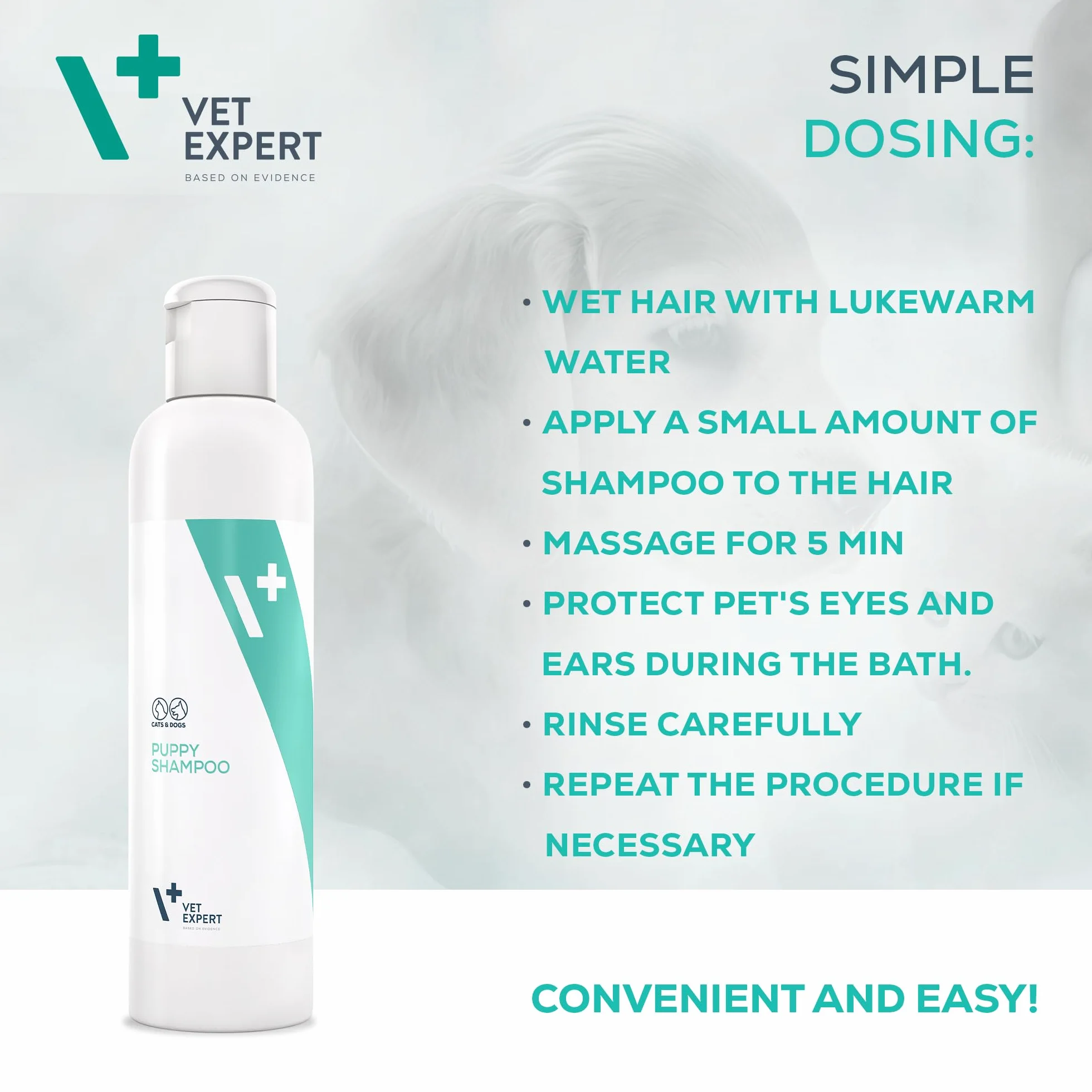 VET EXPERT PUPPY SHAMPOO - szampon dla szczeniąt i kociąt 250 ml