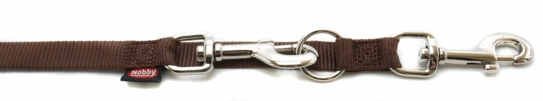 Nobby Smycz prowadząca Classic, brązowa dł.: 200 cm, szer.: 15 mm, 1 sztuka