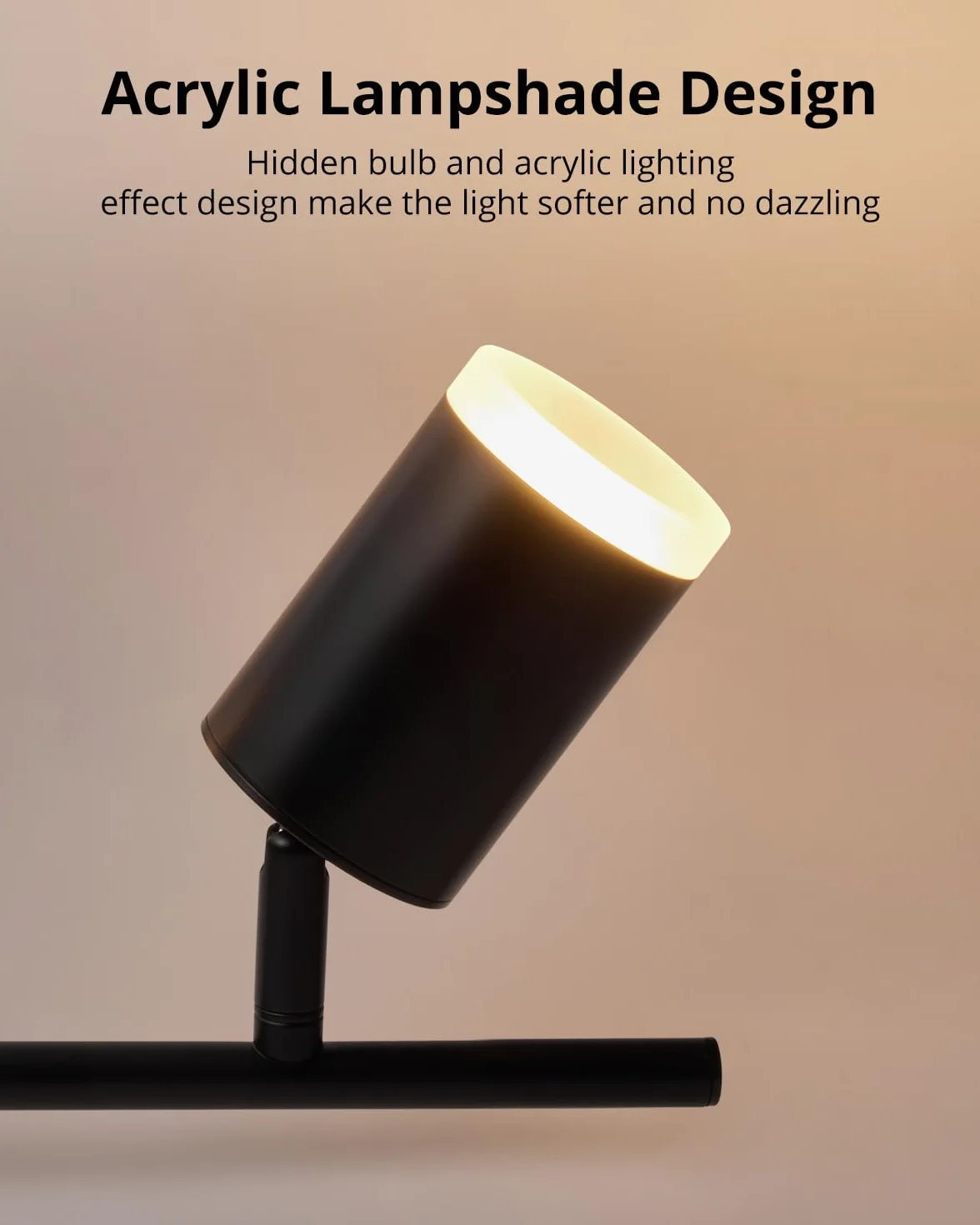 Gr4tec Reflektor sufitowy LED 6 płomieni, nowoczesny reflektor sufitowy LED czarny, lampa sufitowa obrotowa, metalowy reflektor sufitowy GU10 do przedpokoju kuchni sypialni salonu (bez żarówki)