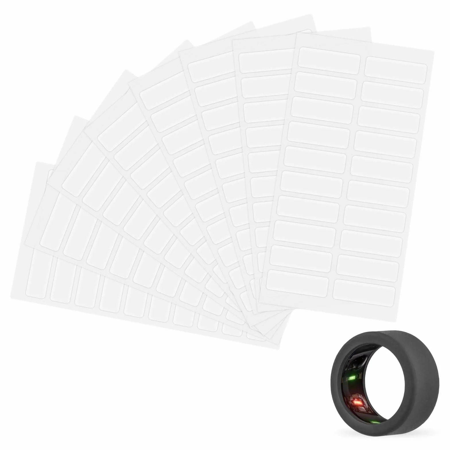 Lasuroa 160szt Inteligentny Regulator Rozmiaru Pierścienia do Oura Gen 4/3/Samsung Galaxy/Ultra Human AIR/RingConn 2/1, Niewidoczny Reduktor Rozmiaru Pierścienia do Luźnych Akcesoriów Pierścieniowych