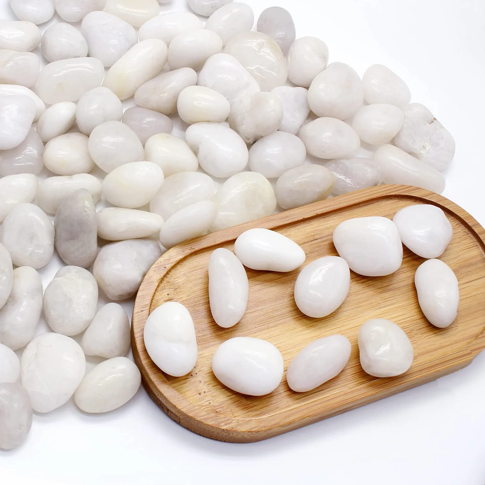 Małe naturalne białe kamyki, 500 g białe kamyki małe kamienie dekoracyjne żwir kamień rzeczny kamień kamień dekoracyjny żwir kamienie do roślin akwarium dekoracje ogrodowe