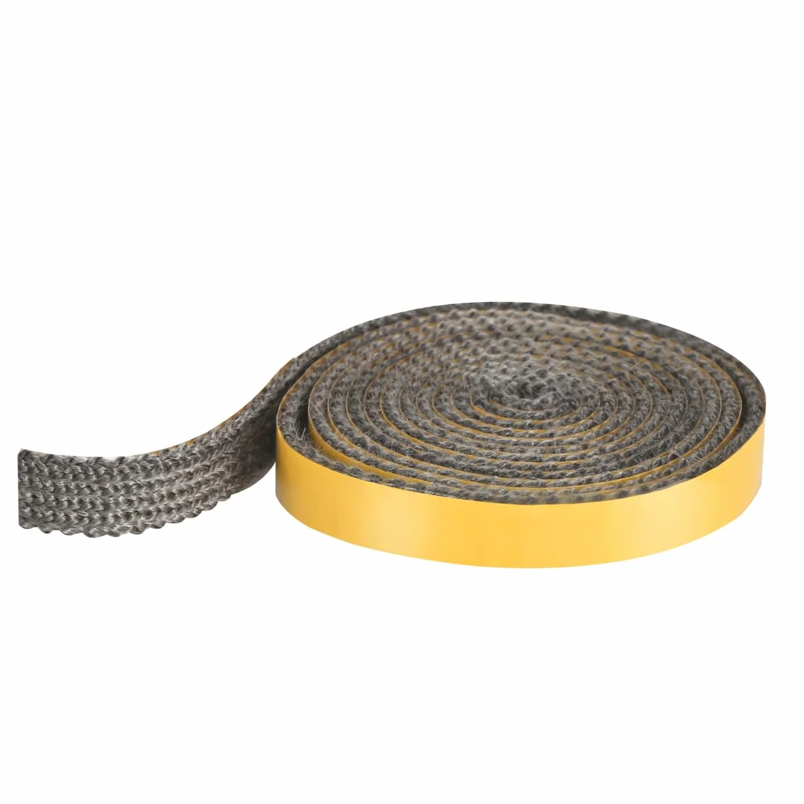 ACONDE Uszczelka do rury piecowej, wysoka odporność na temperaturę – 2 mm × 15 mm × 2,5 m, sznurek uszczelniający do pieca kominkowego, zapobiegający wyciekowi dymu – samoprzylepna uszczelka do rury