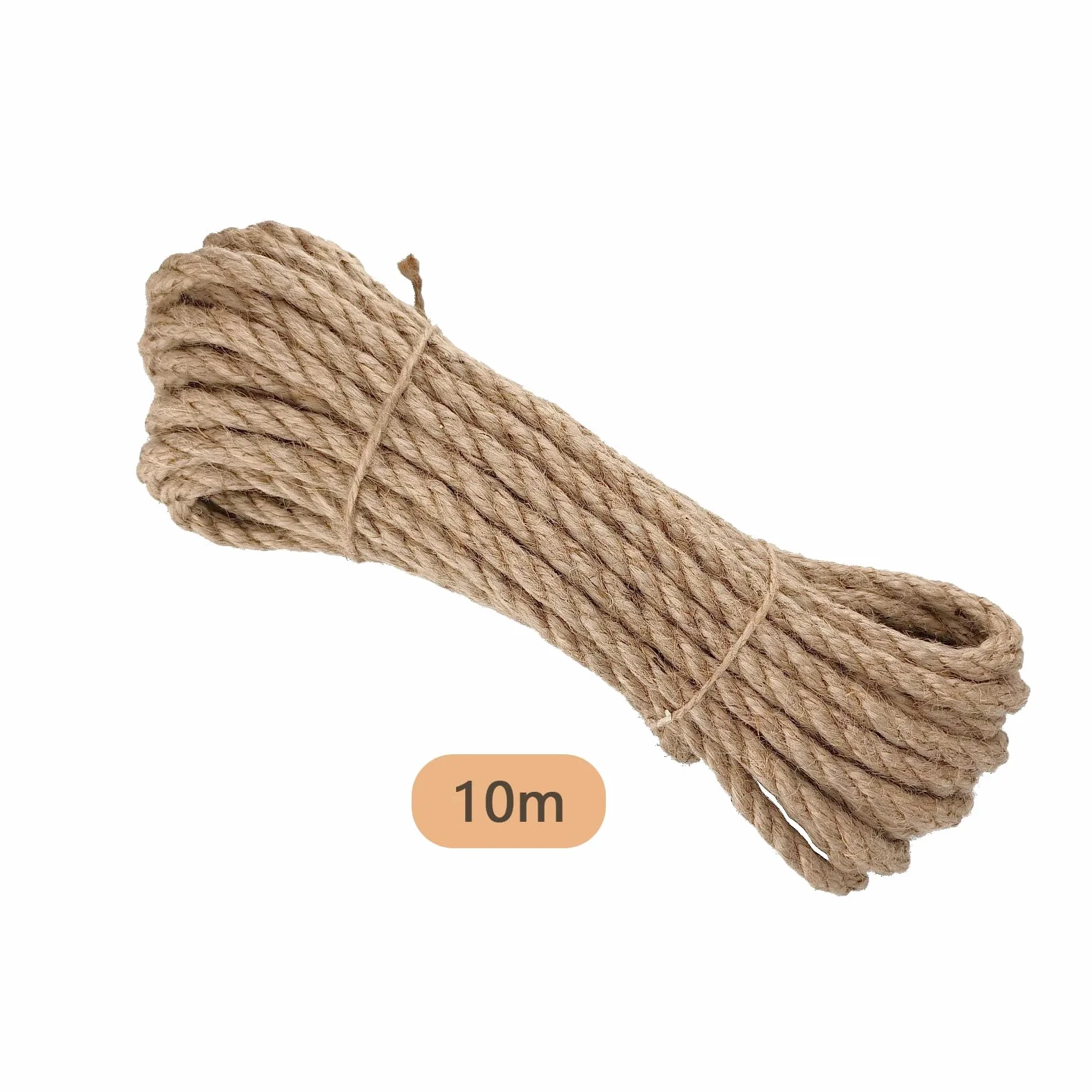 Sznurek sizalowy 6mm x 10m, sznurek sizalowy do drapania dla kota, sznurek do drapania dla kota z 2 szt. zabawką z piórkami dla kota, zabawka dla kota w kształcie patyczka