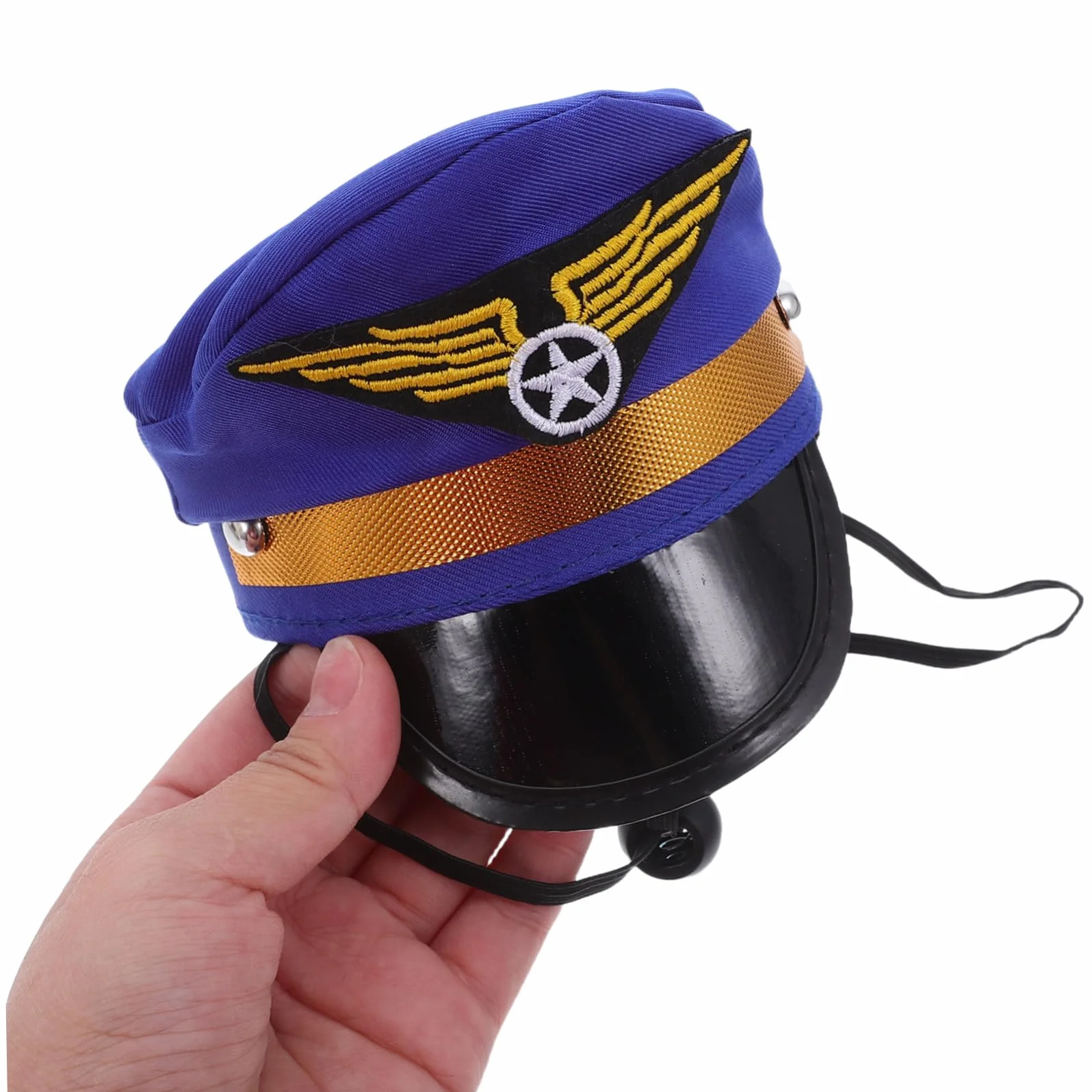 Świąteczny Czapka Pilota dla Zwierząt z Haftem i Krawatem Lekki Miękki Kapelusz Cosplay i Kota Świąteczne Przyjęcia i Sesje Zdjęciowe