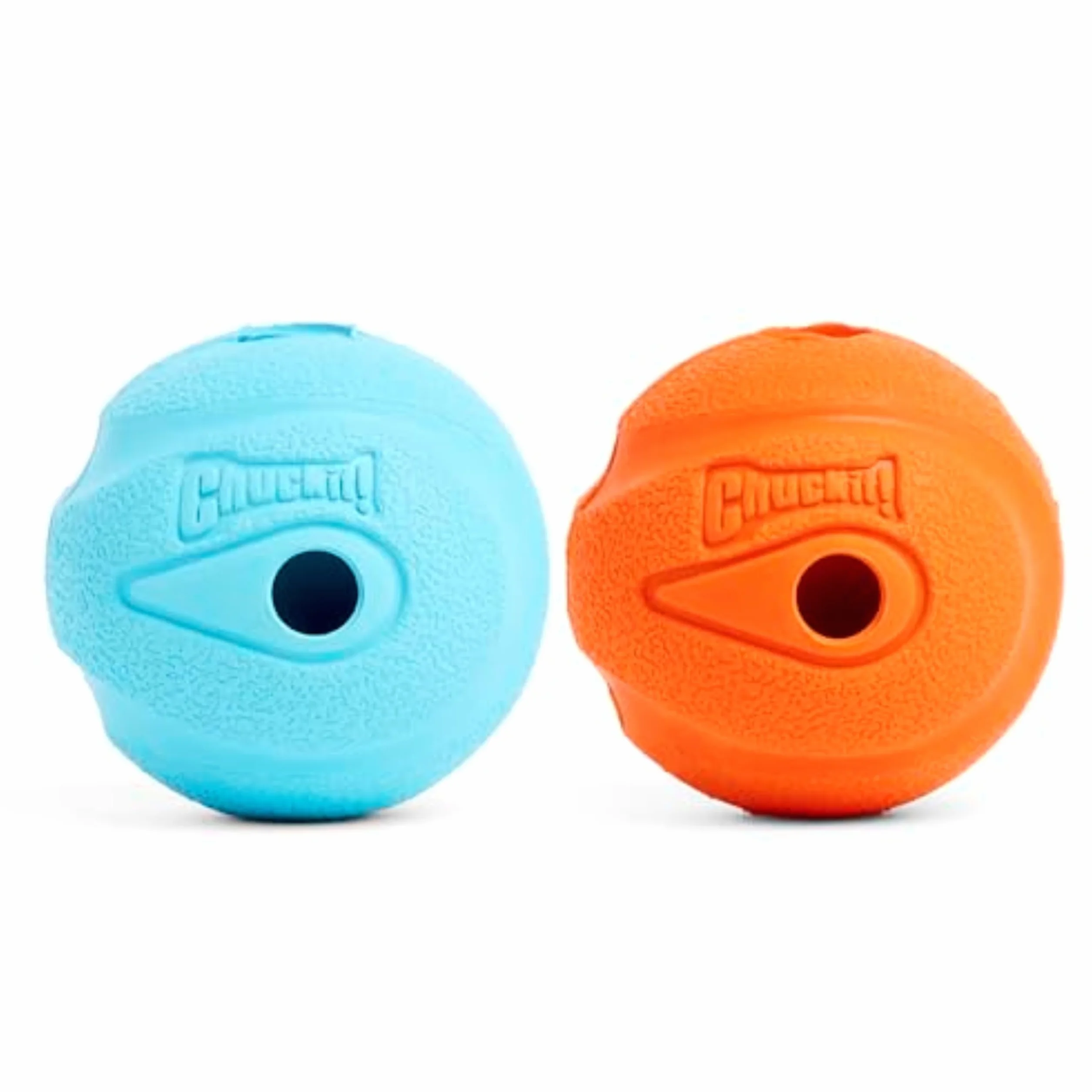 Chuckit! Whistler zabawka dla psa piłka, zestaw 2 sztuk, wielokolorowa, średnia (63,5 mm średnicy) dla psów o wadze 9–27 kg