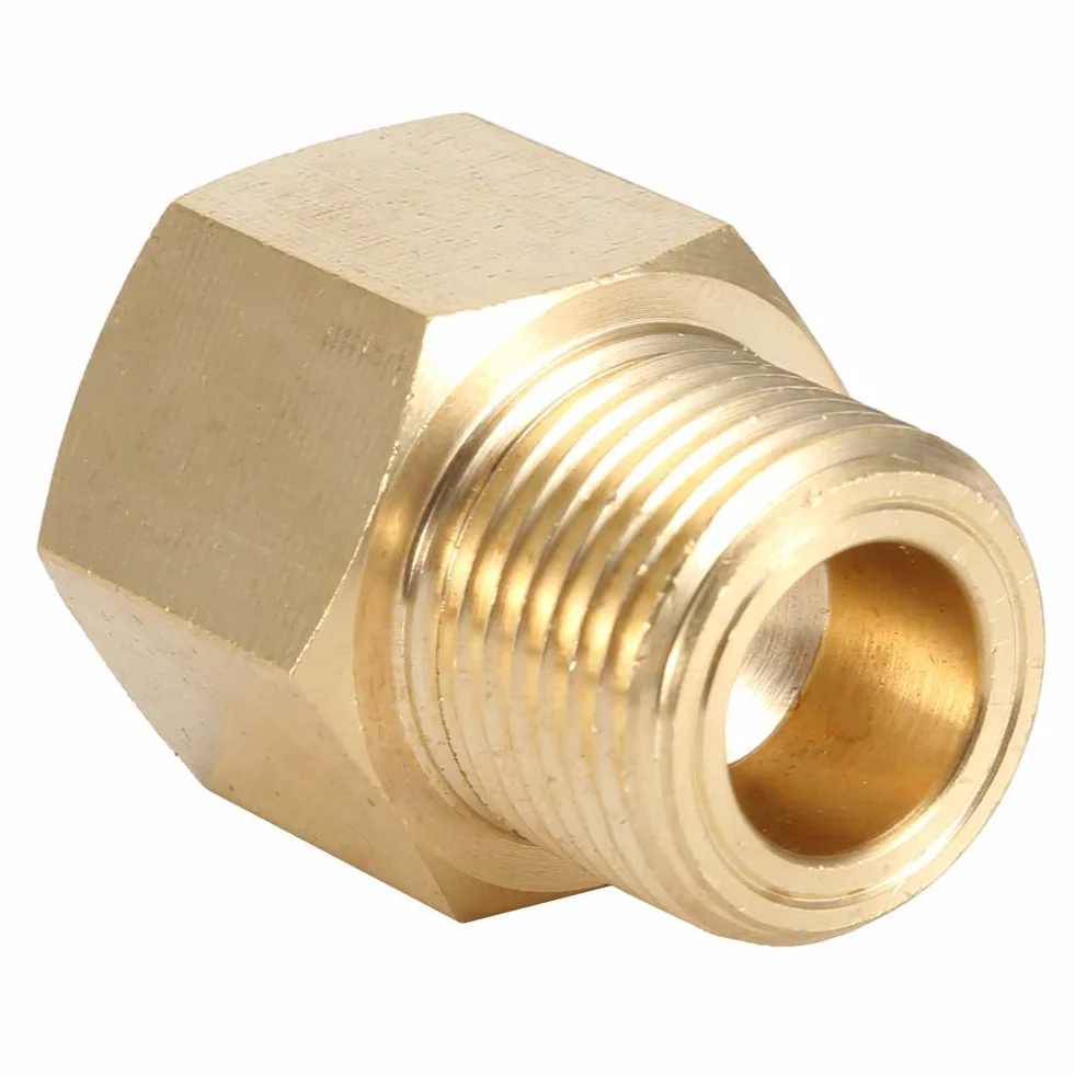 Adapter Butli CO2, Mosiężny Zbiornik Butli W21.8 CGA320 Adapter Adaptera Regulatora Złącze Adaptera Złącze Zbiornika Akcesoria Konwertera (Konwertuj W21.8 na CGA320)