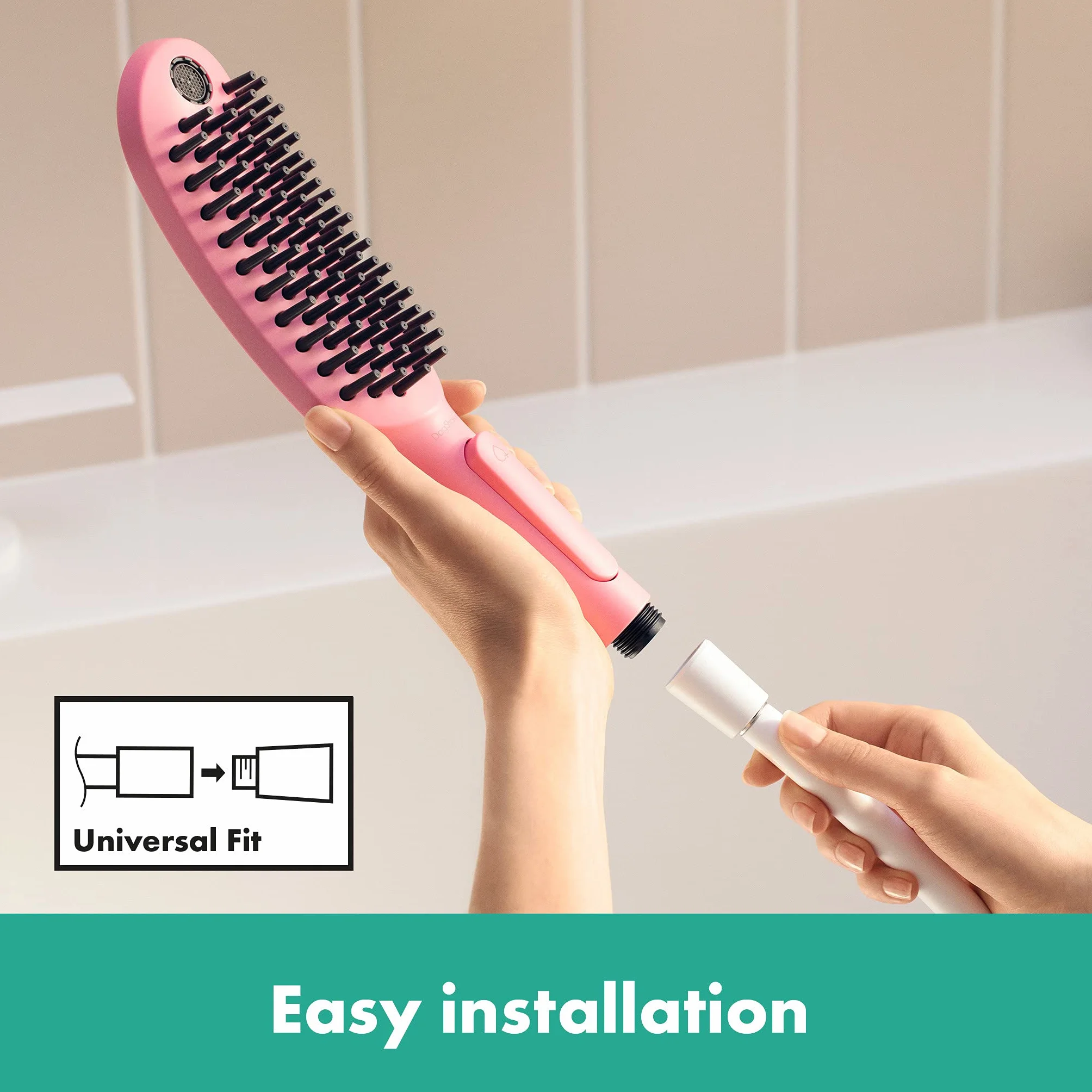 hansgrohe DogShower Główka prysznicowa dla psów 150 3jet z masującymi dyszami Pink, 26640560