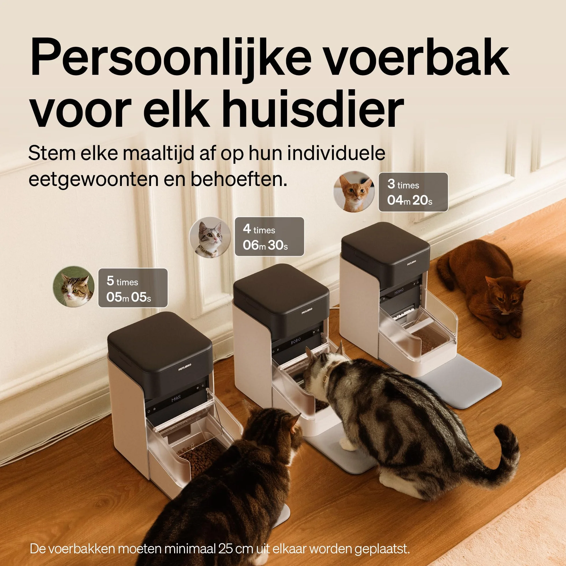 PETLIBRO Automat do karmy dla kotów RFID, 5G Wi-Fi, automatyczny dozownik karmy dla kotów z czujnikiem Collar-Tag, automatyczny dozownik karmy dla kotów z aplikacją, 1-10 posiłków, 3 l (biały)