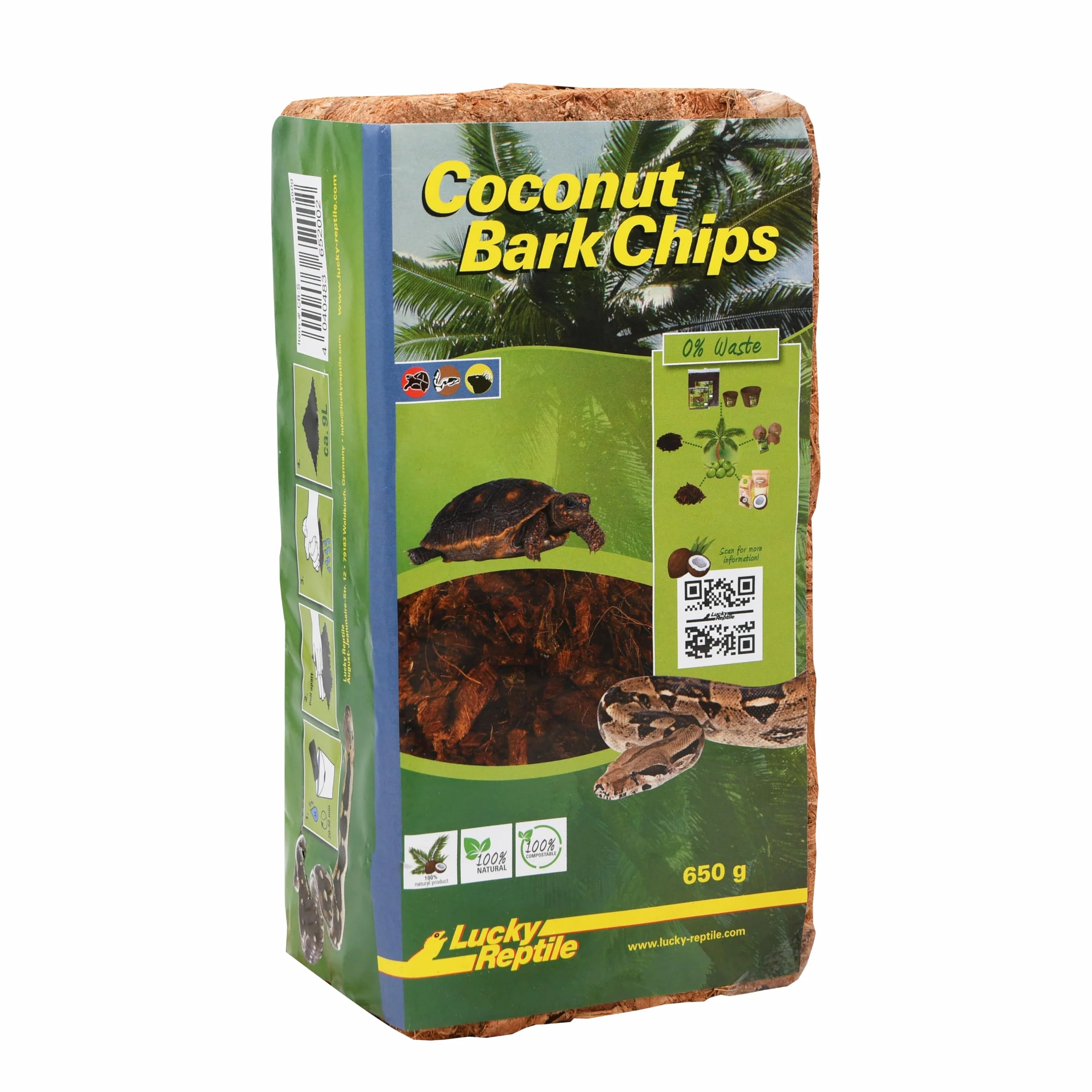 Lucky Reptile Chipsy kokosowe, rozmiar: 650 g