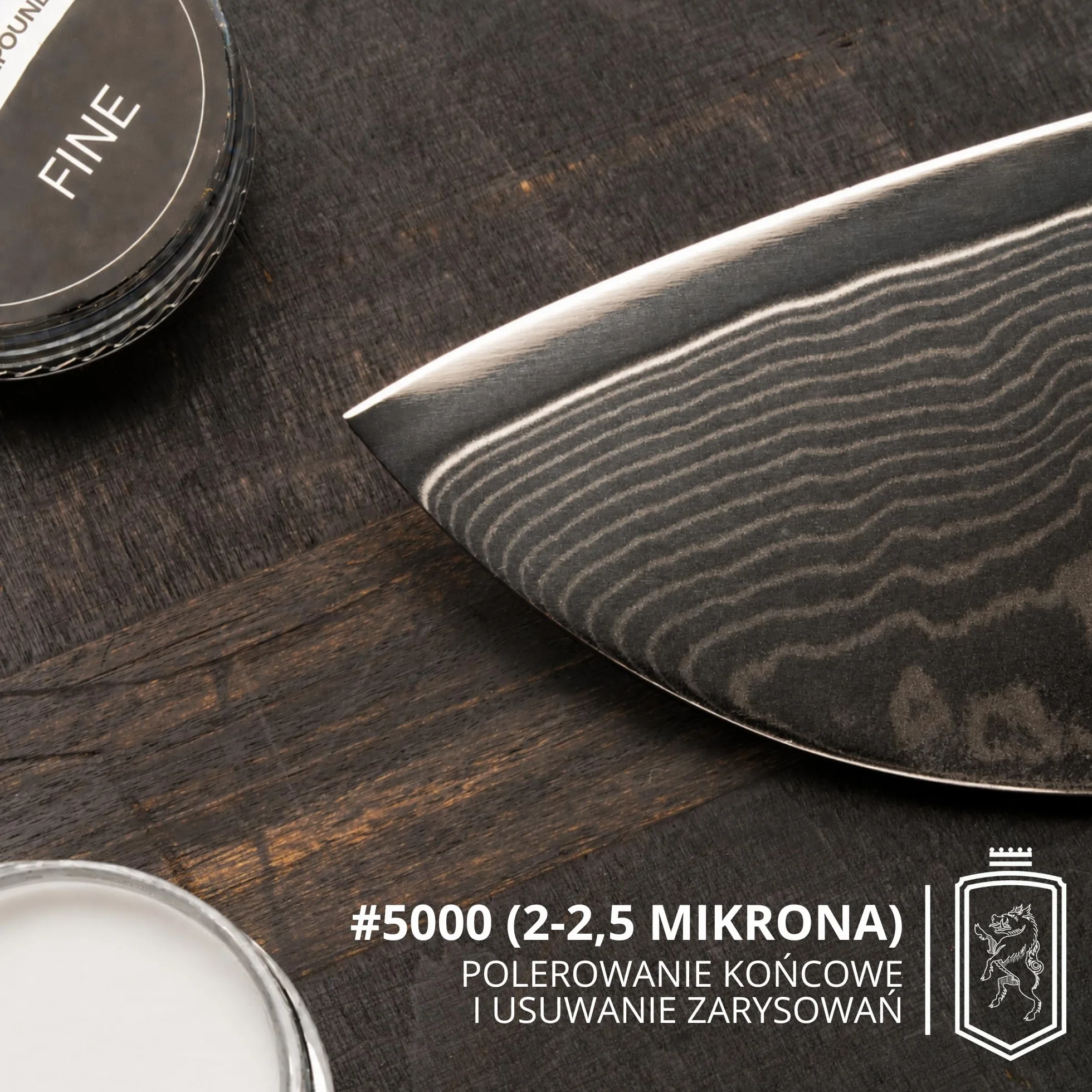 BACHER pasta do polerowania noża biała fine 5000 100g