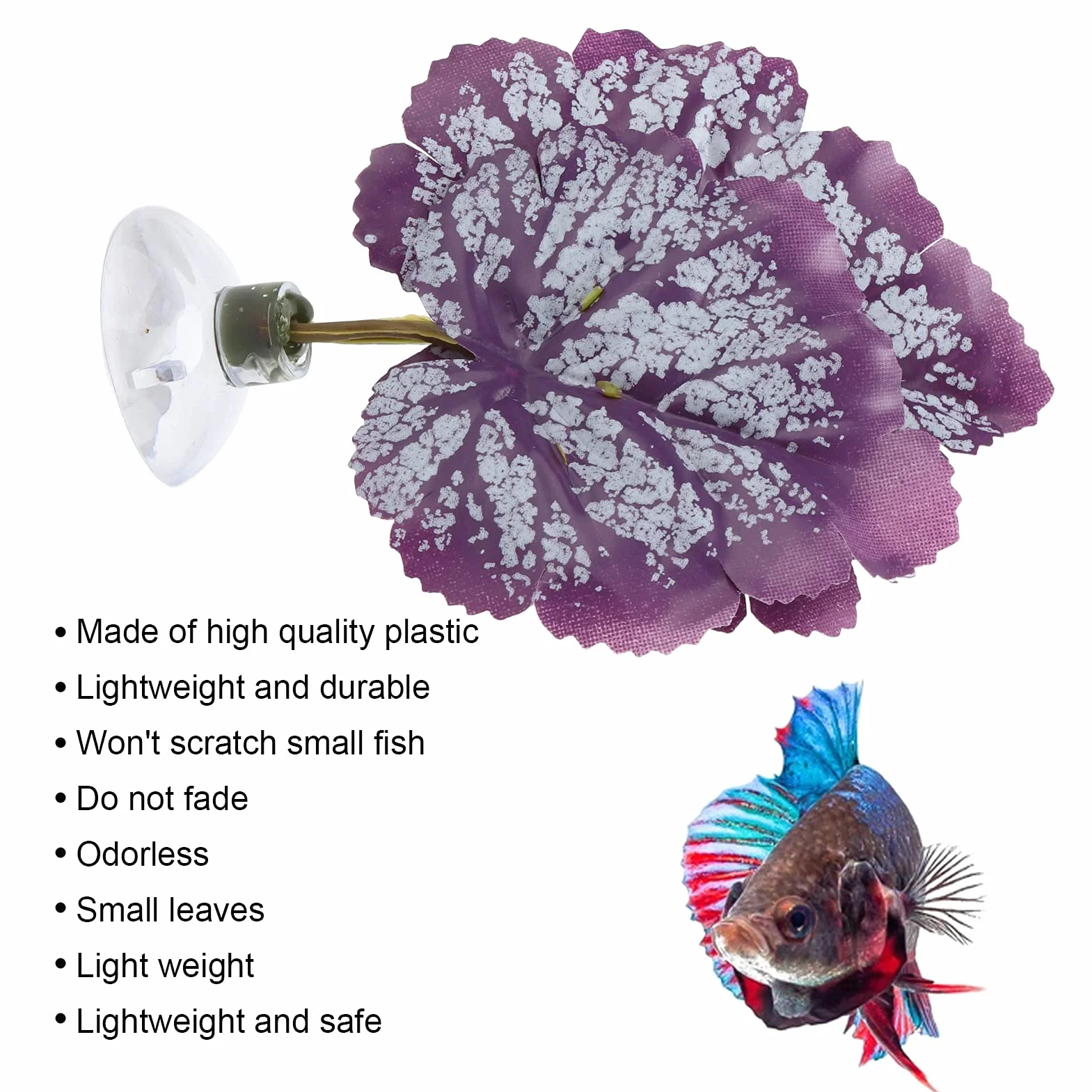 Betta Hammock, Betta Fish Leaf Pad Akspularne Akcesoria z Akcesoriów z Liści Plastik