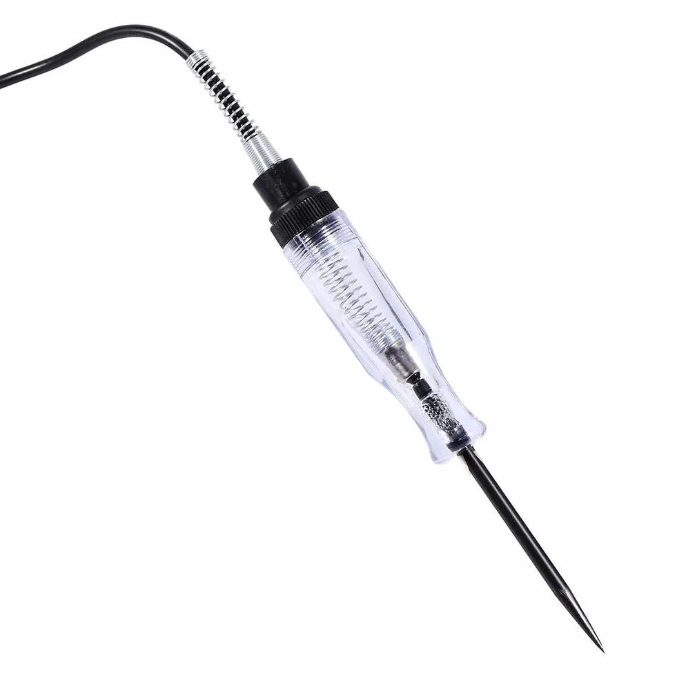 EVGATSAUTO Tester obwodu napięcia samochodu 6V 12V 24V DC długa sonda