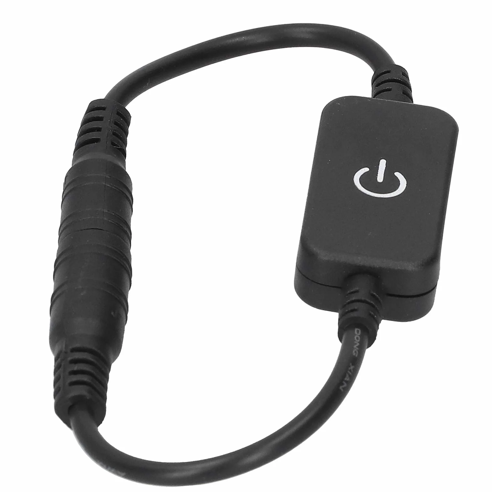2 sztuk Mini LED Strip Ściemniacz dotykowy 1ft Przewód Pojedynczy Kolor Ściemnianie Włącznik Wyłącznik Kontroler DC 12 V-24 V.