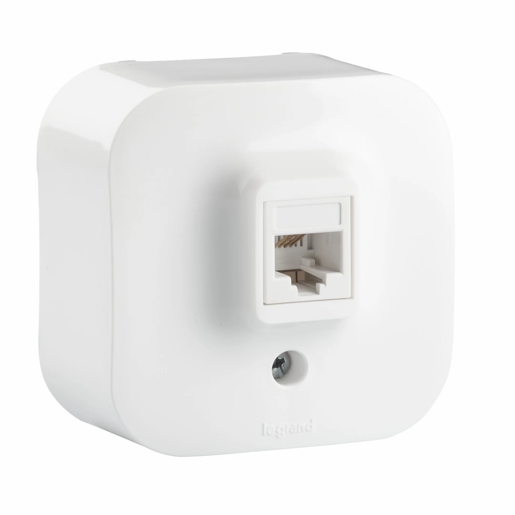 LEGRAND, natynkowe UAE/RJ11 gniazdo przyłączeniowe do montażu ściennego, gniazdo telefoniczne, TAE, puszka przyłączeniowa, gniazdo natynkowe, uniwersalna jednostka przyłączeniowa, stopień ochrony