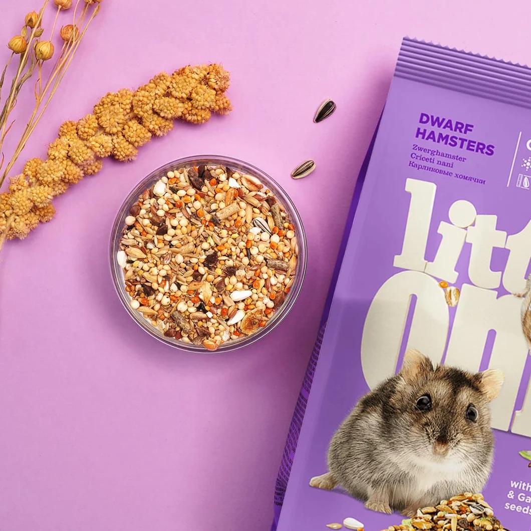 Little One Karma dla chomików karłowatych, dwupak, 2 x 400 g, specjalnie dla potrzeb żywieniowych chomików karłowatych, zaspokaja zapotrzebowanie na składniki odżywcze