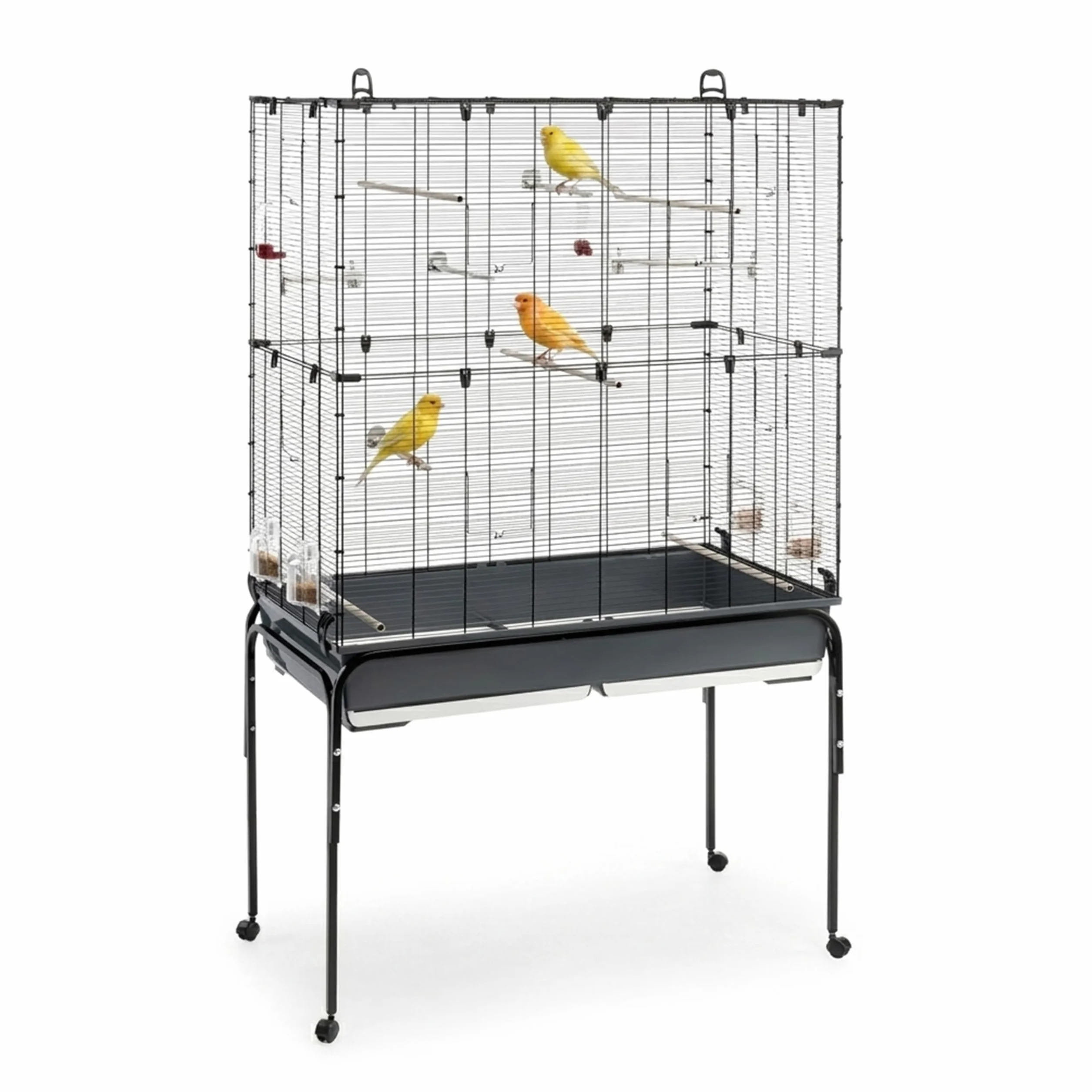 Ferplast 52066817 Klatka dla Ptaków, 97 x 58 x 173,5 cm, Czarny