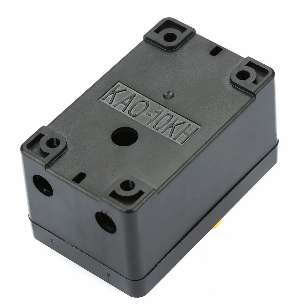 Przełącznik przyciskowy AC 220V / 380V 10A, wyłącznik maszynowy wysokiego prądu, wyłącznik natynkowy, przełącznik wodoodporny, bezpiecznik mechaniczny z przyciskiem WŁ/WYŁ, do pilarek okrągłych na