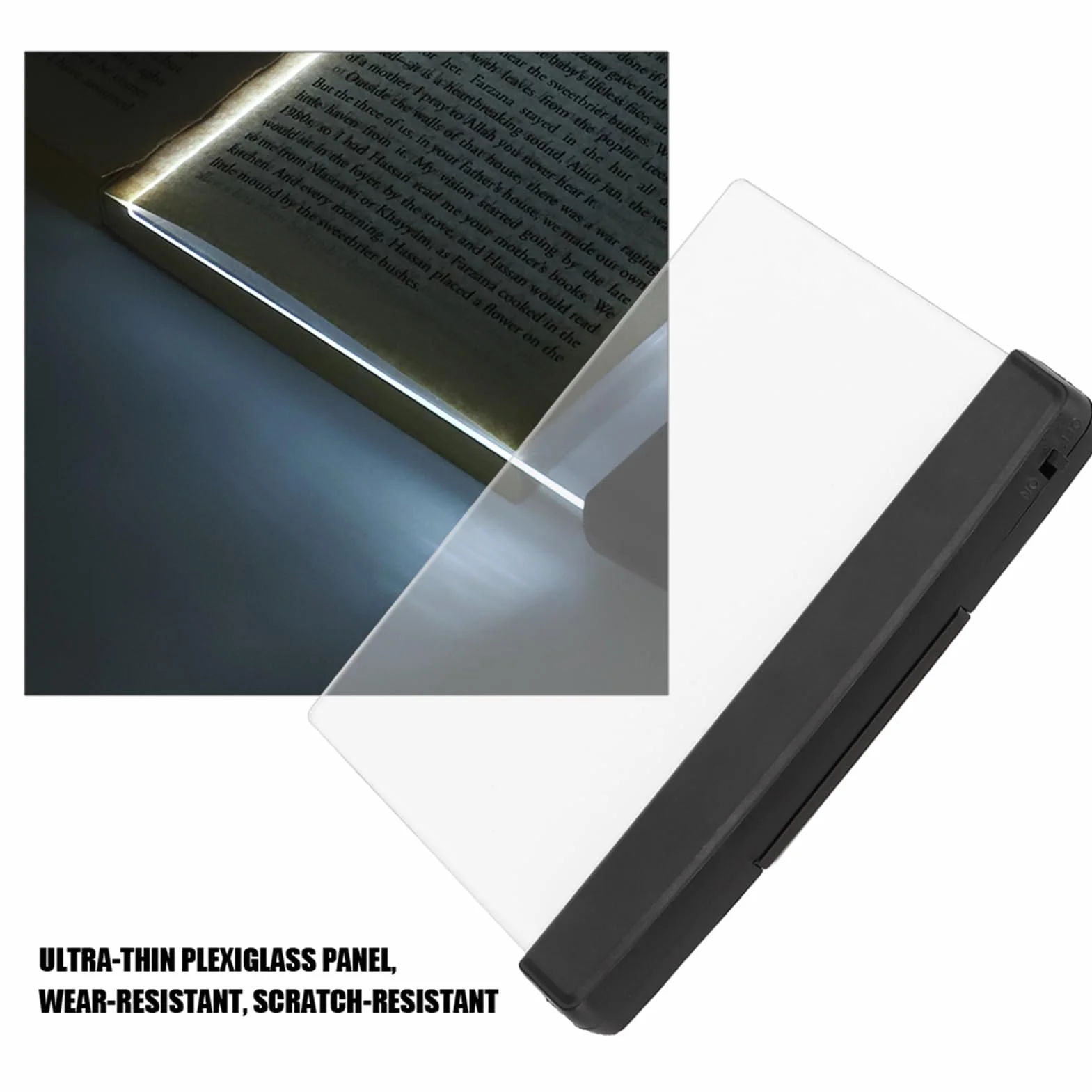 VBESTLIFE Lightwedge lampka do czytania, przenośna lampa LED do czytania Bright Light Lampka Lightwedge Book Light do czytania w nocy