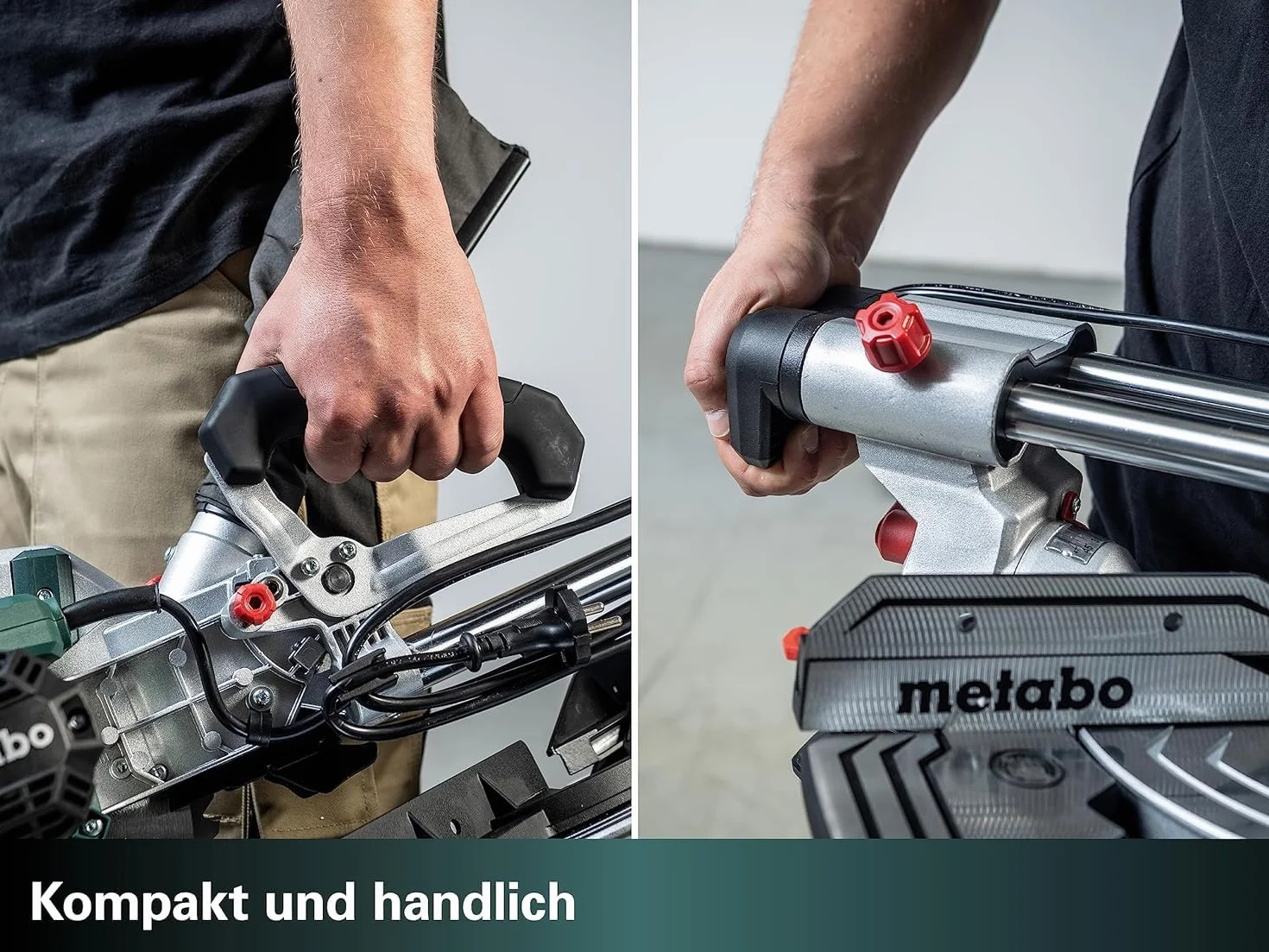 Metabo ukośnica KGS 254 M – 613254000 – Z funkcją Precision Cut Line, tarcza 254 mm i funkcja posuwu – Długość kabla 2 m