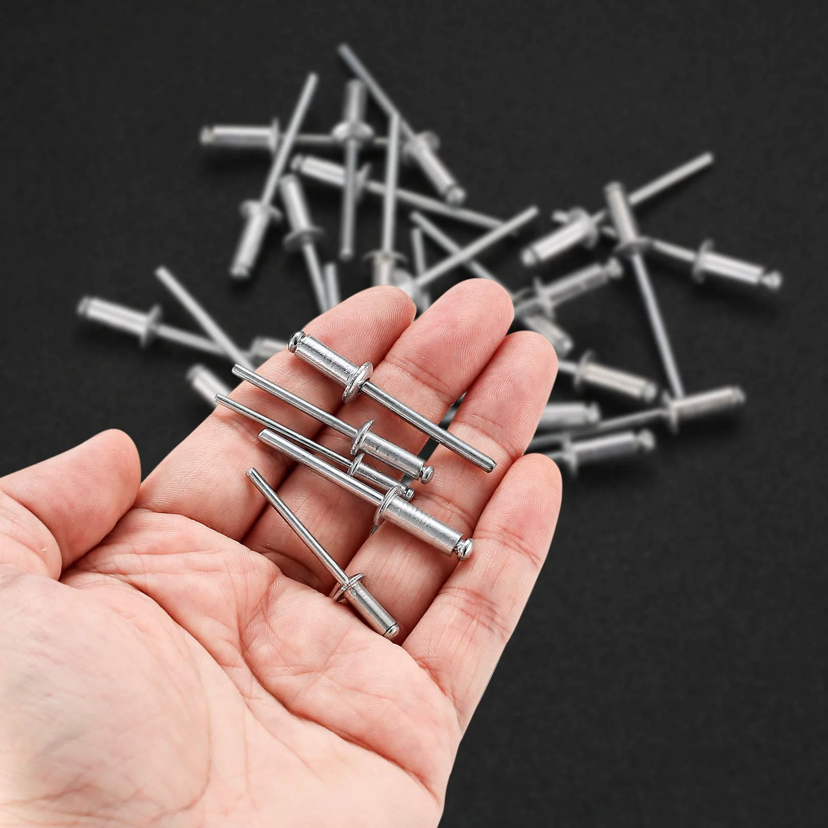 120 sztuk aluminiowych nitów niewidomych, zestaw nitów Pop, nity aluminiowe do zacisków ślepych - M3,2 x 10 mm/M4 x 10 mm/M4*12mm/M4,8 x 12 mm/M4,8 x 14 mm
