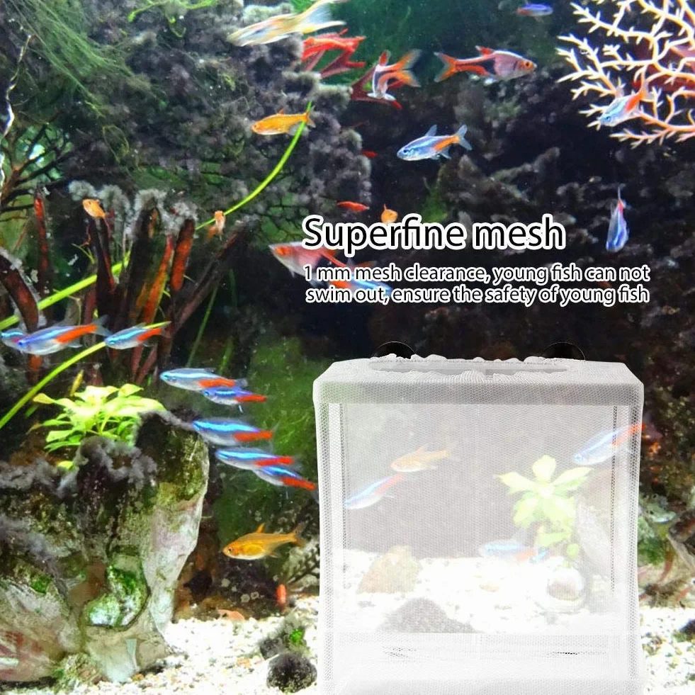 Inkubator ryb Siatka Box Akwarium Wylęgarnia Akwarium Izolacja Box Fish Farmer Box Młode ryby Wylęgarnia Inkubator z płytą izolacyjną
