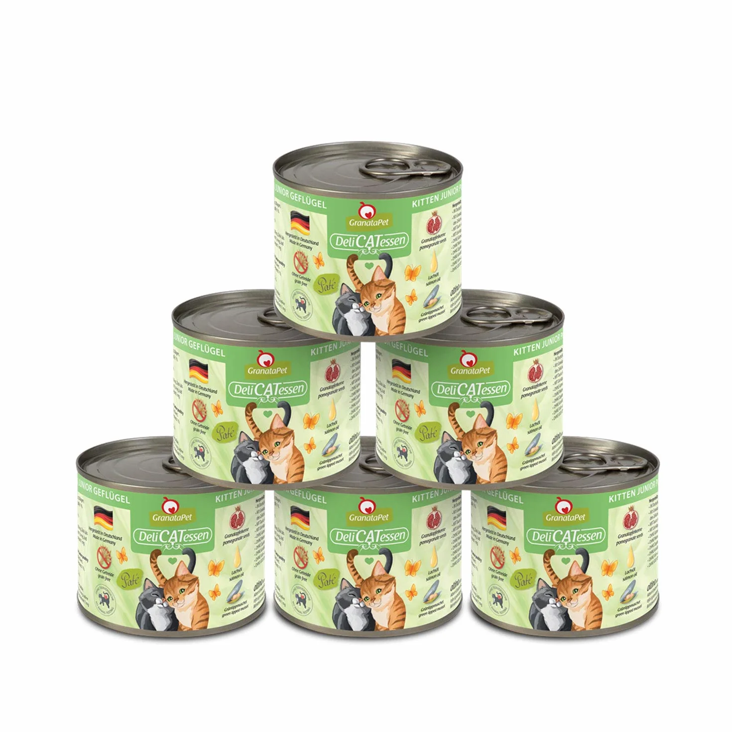 GGranataPet DeliCatessen Kitten/Junior Geflügel, 6 x 200 g