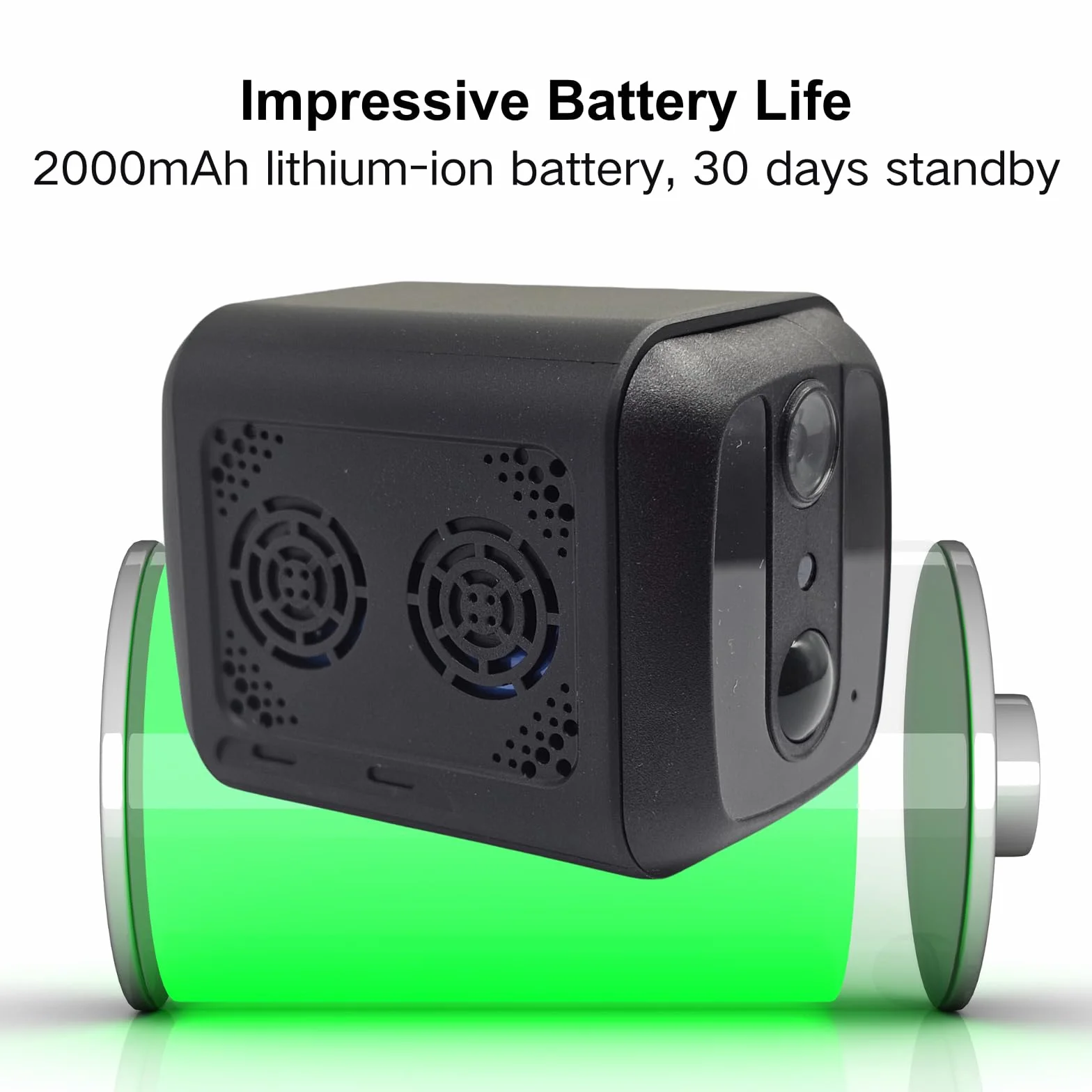 WOLF SHIELD HD WiFi Kamera Wewnętrzna, 30 Dni Czasu Oczekiwania, Mini Kamera WiFi, Kamera Wewnętrzna Do Bezpieczeństwa Domu, Noktowizor, Alerty Aktywowane Ruchem