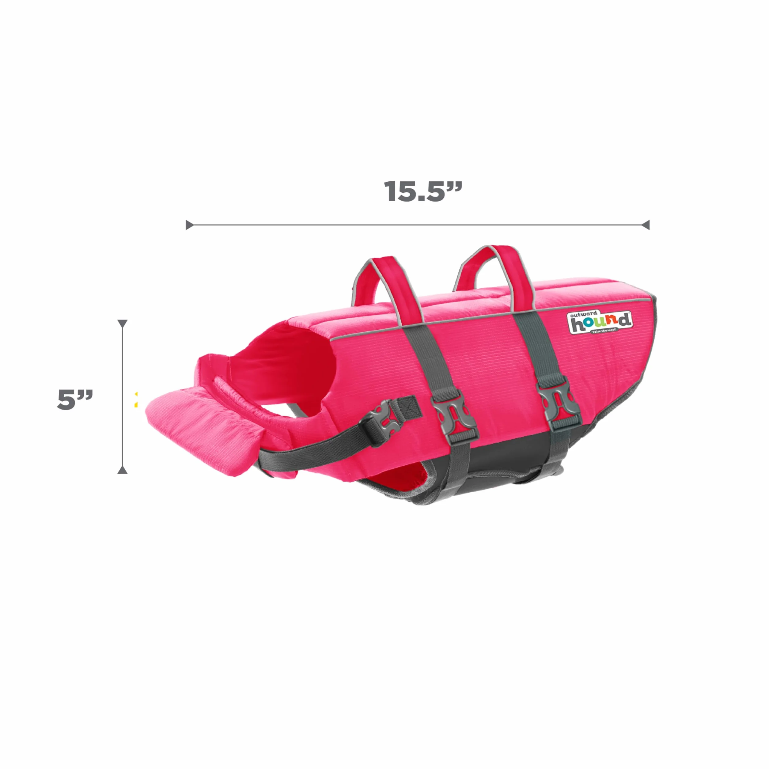 Outward Hound Granby Splash różowa kamizelka ratunkowa dla psa, M