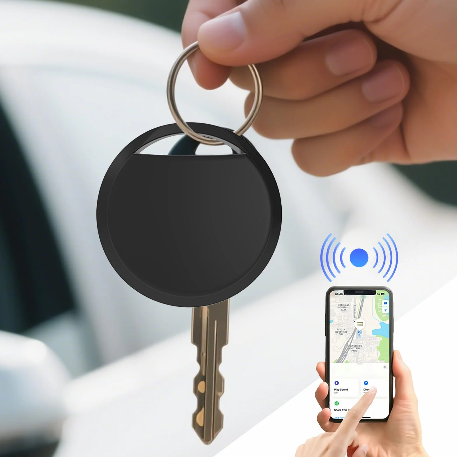 Inteligentny tracker GPS lokalizator psów kotów | Audio-wizualne alerty i dalekiego zasięgu geodetekcja do walizki, portfeli, kluczy, plecaka i zwierząt
