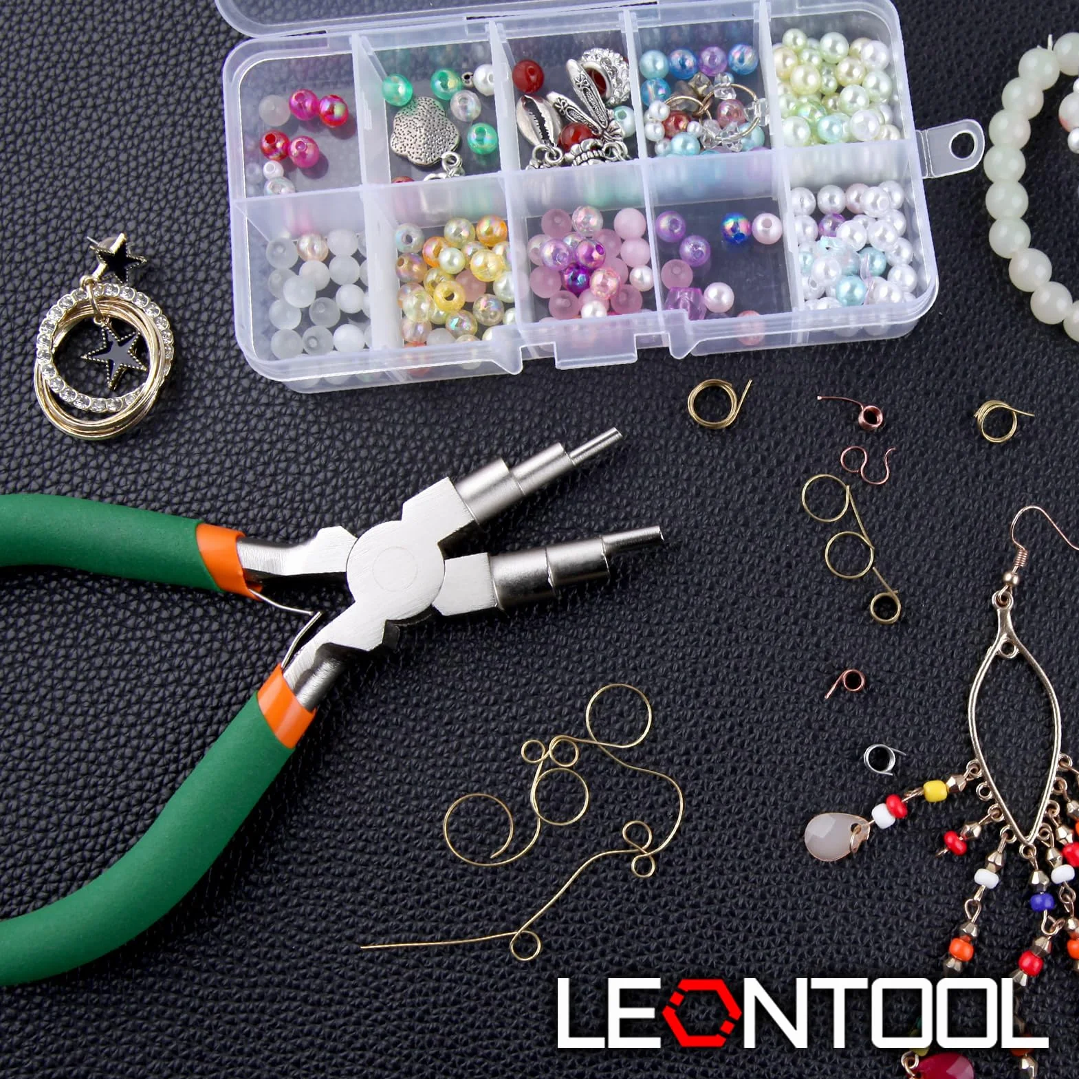 LEONTOOL Szczypce do gięcia drutu 6 w 1, od 3 mm do 10 mm, szczypce do tworzenia biżuterii